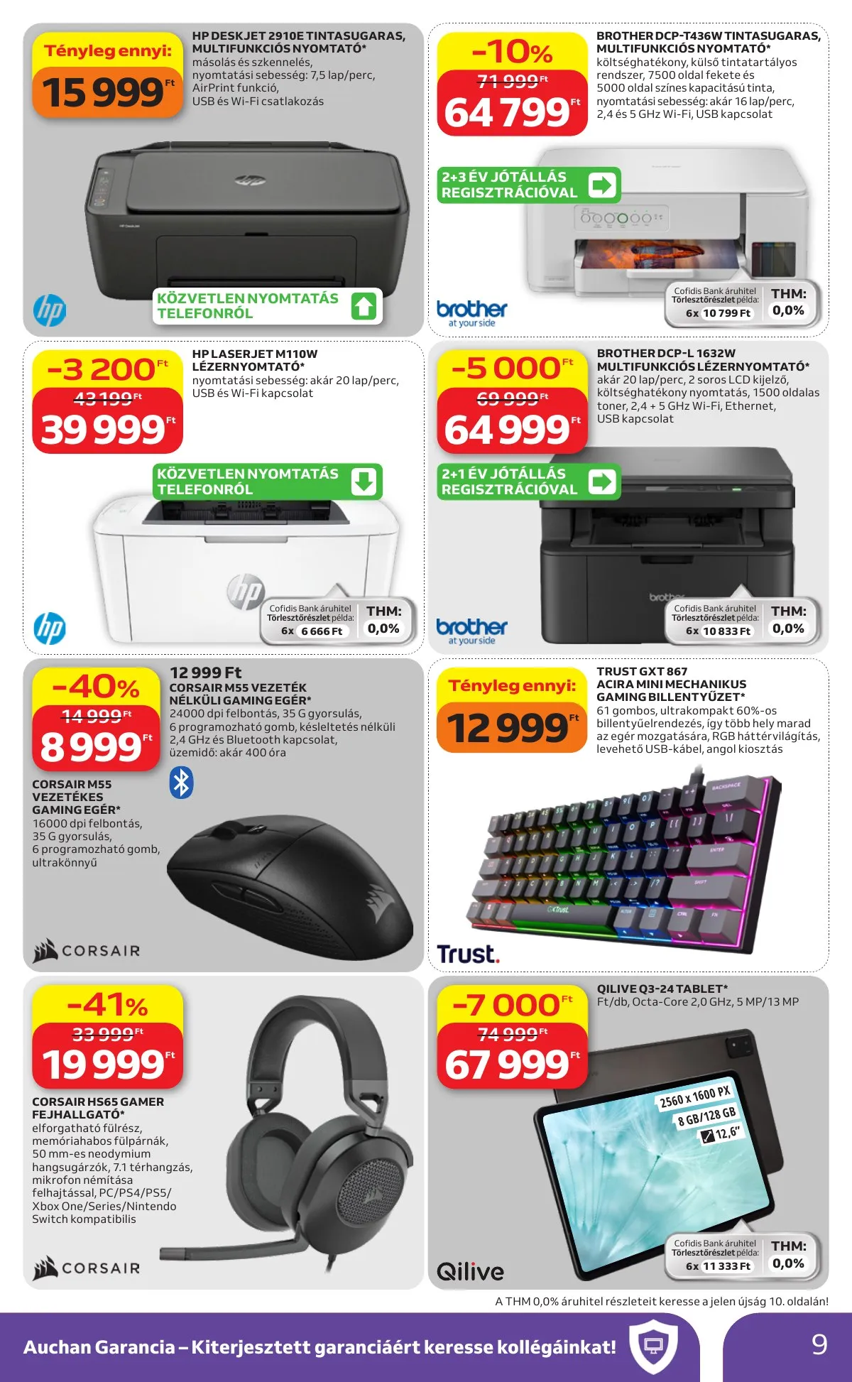 Auchan akciós újság Hipermarket Elektonikai 05.07–05.20 – 9. oldal