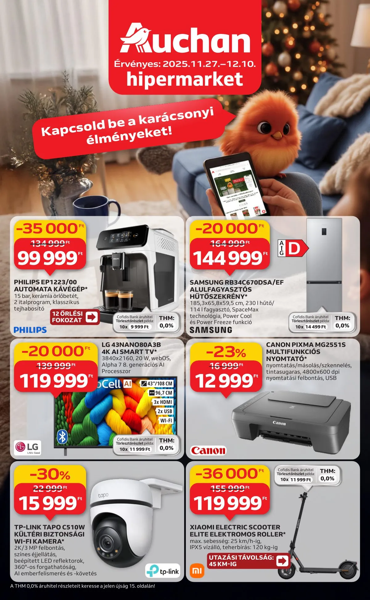 Auchan akciós újság Hipermarket Elektronika 11.27–12.10