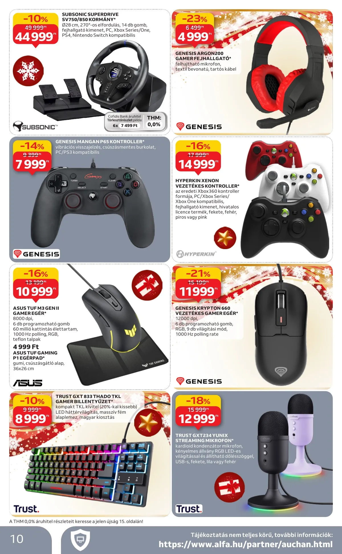 Auchan akciós újság Hipermarket Elektronika 11.27–12.10 – 10. oldal