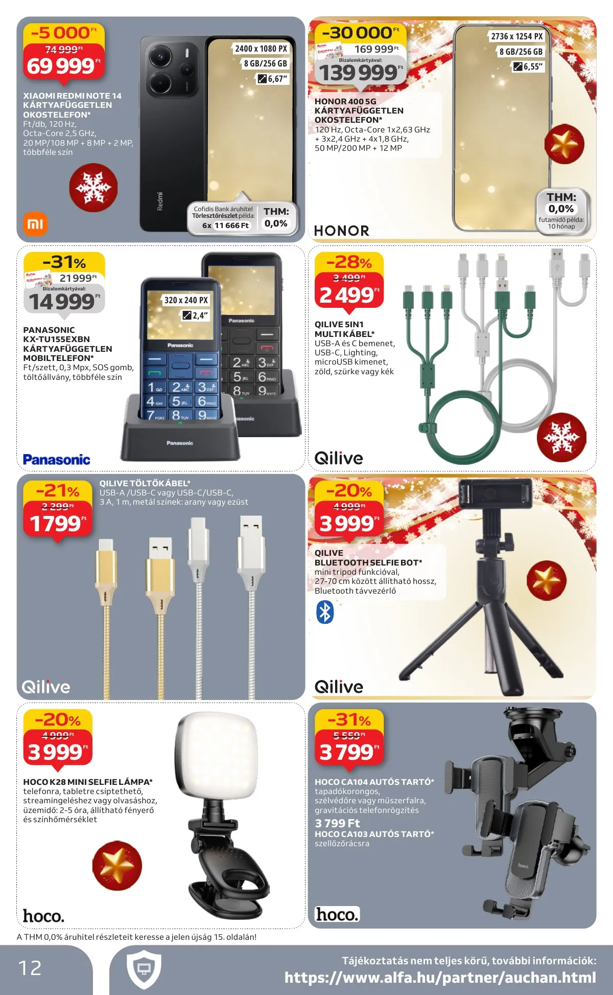 Auchan akciós újság Hipermarket Elektronika 11.27–12.10 – 12. oldal