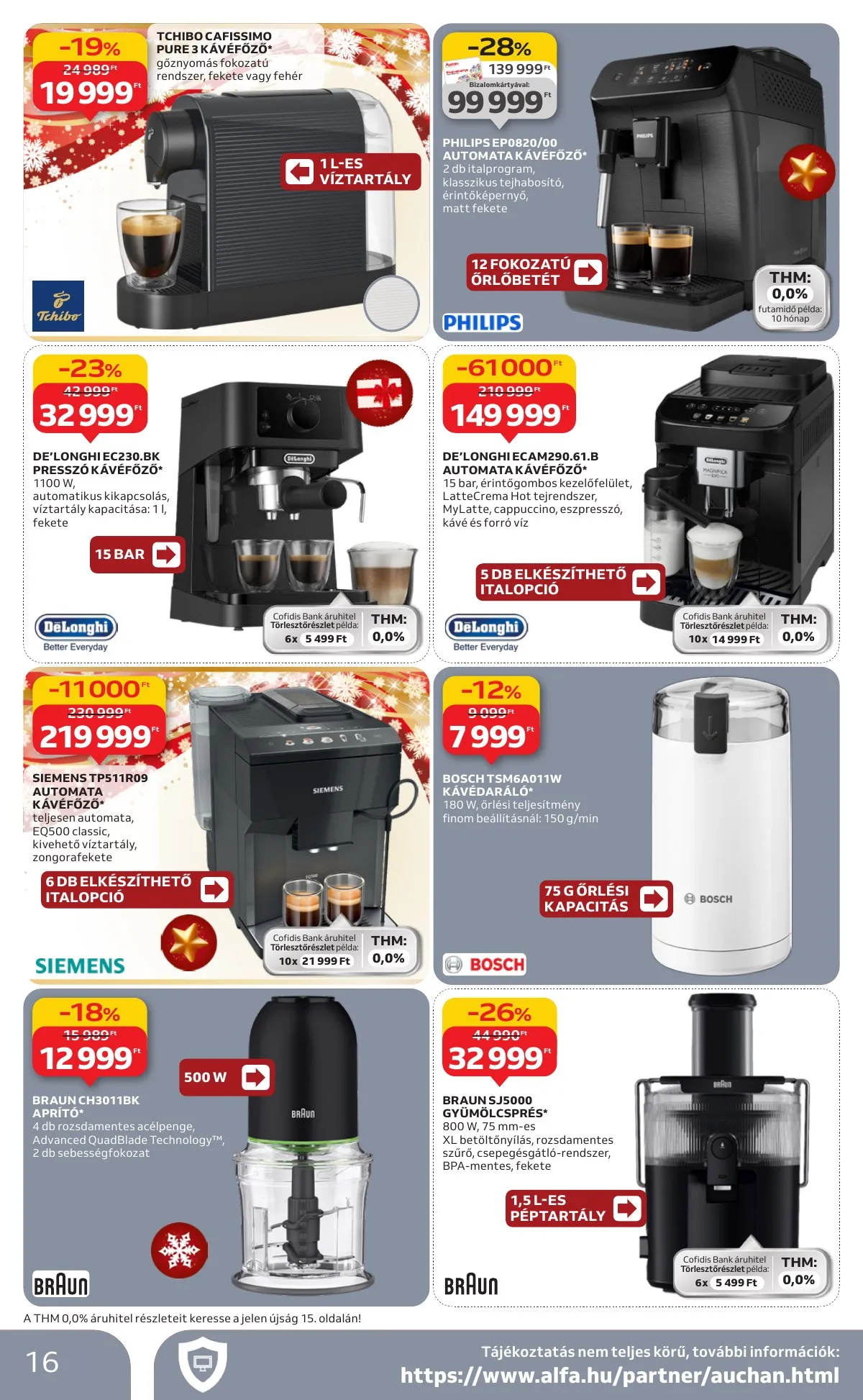 Auchan akciós újság Hipermarket Elektronika 11.27–12.10 – 16. oldal