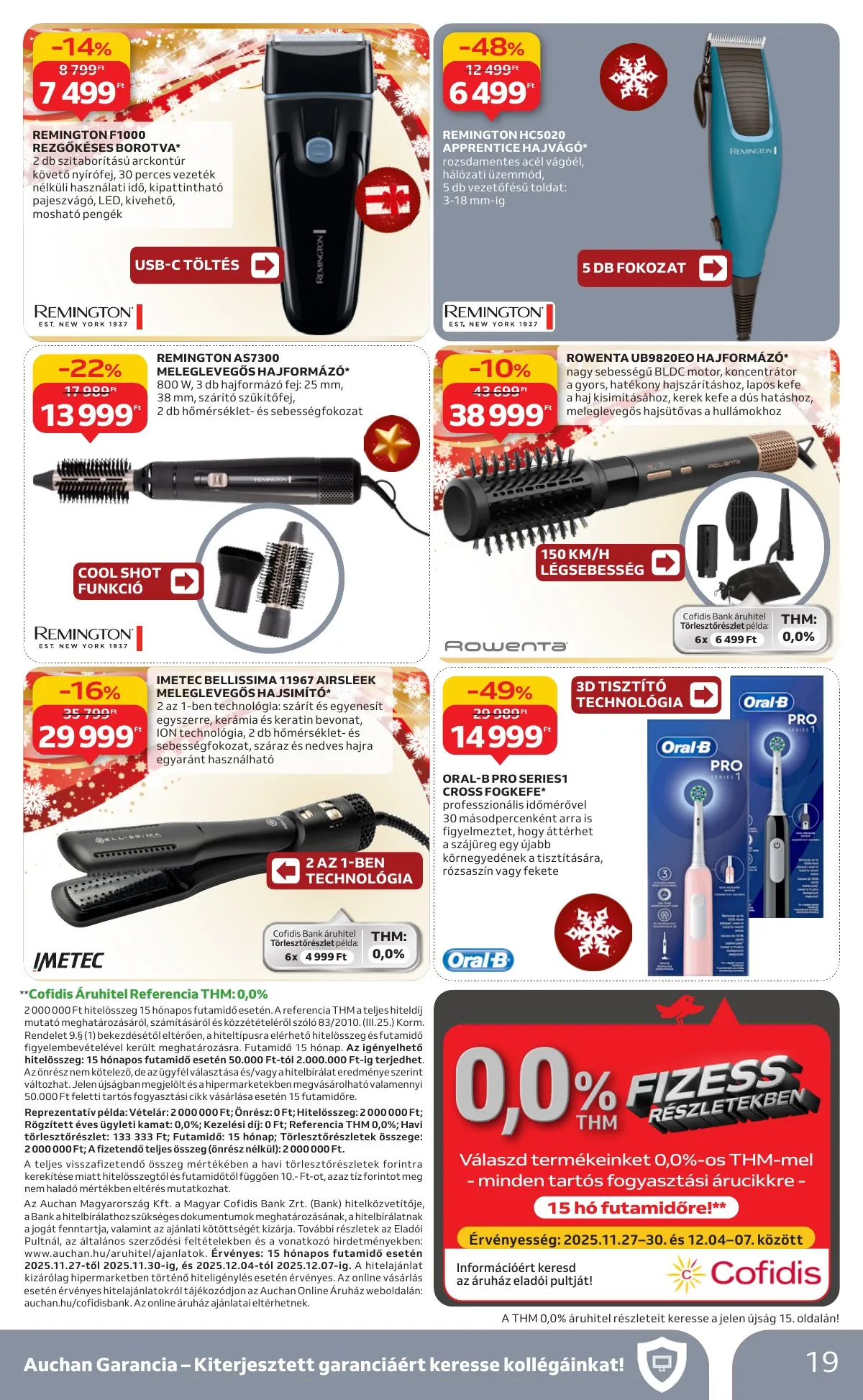 Auchan akciós újság Hipermarket Elektronika 11.27–12.10 – 19. oldal