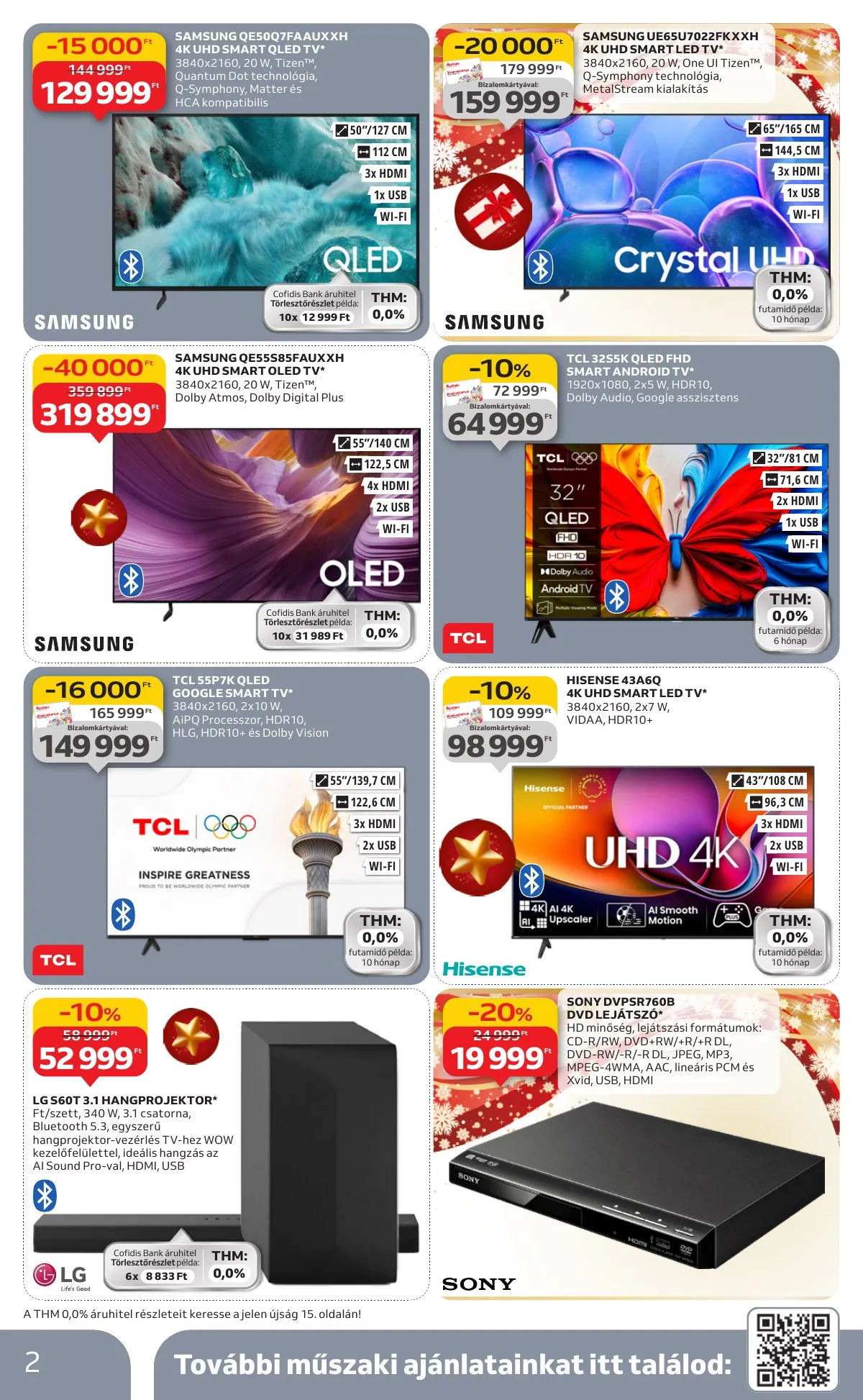 Auchan akciós újság Hipermarket Elektronika 11.27–12.10 – 2. oldal