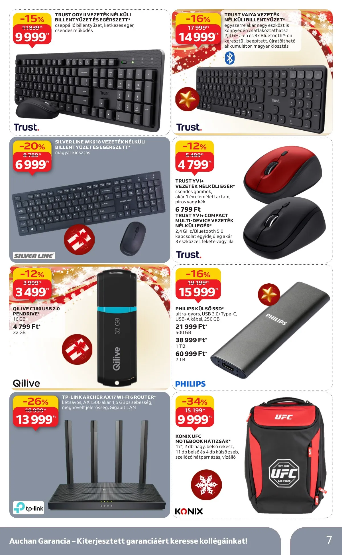 Auchan akciós újság Hipermarket Elektronika 11.27–12.10 – 7. oldal