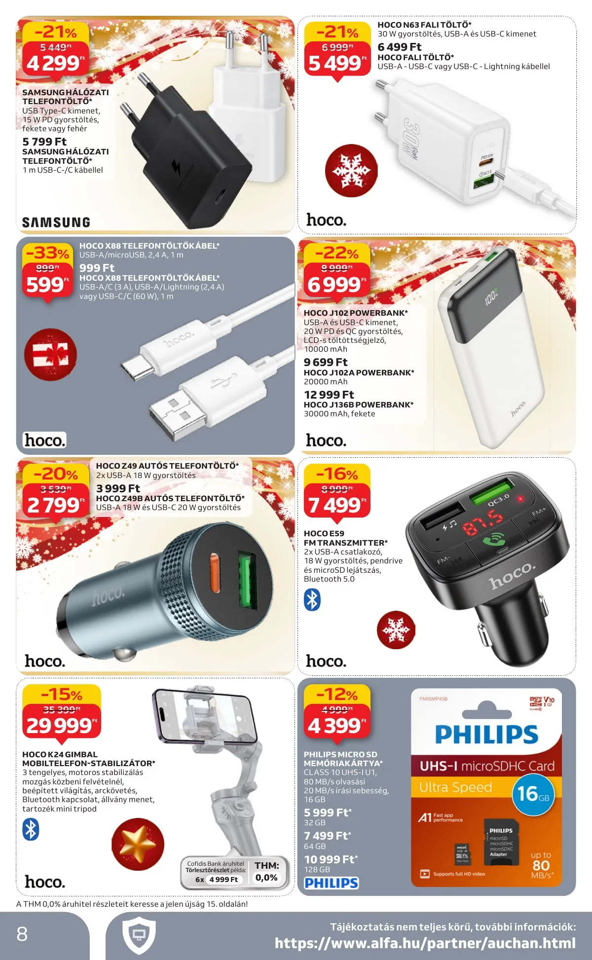 Auchan akciós újság Hipermarket Elektronika 11.27–12.10 – 8. oldal