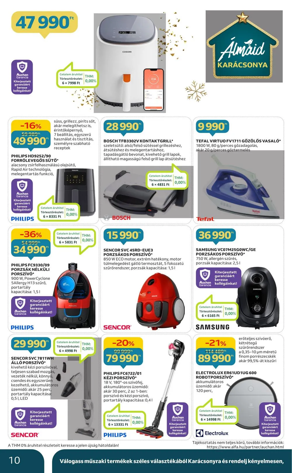 Auchan akciós újság Hipermarket elektronikai 11.30–12.07 – 10. oldal