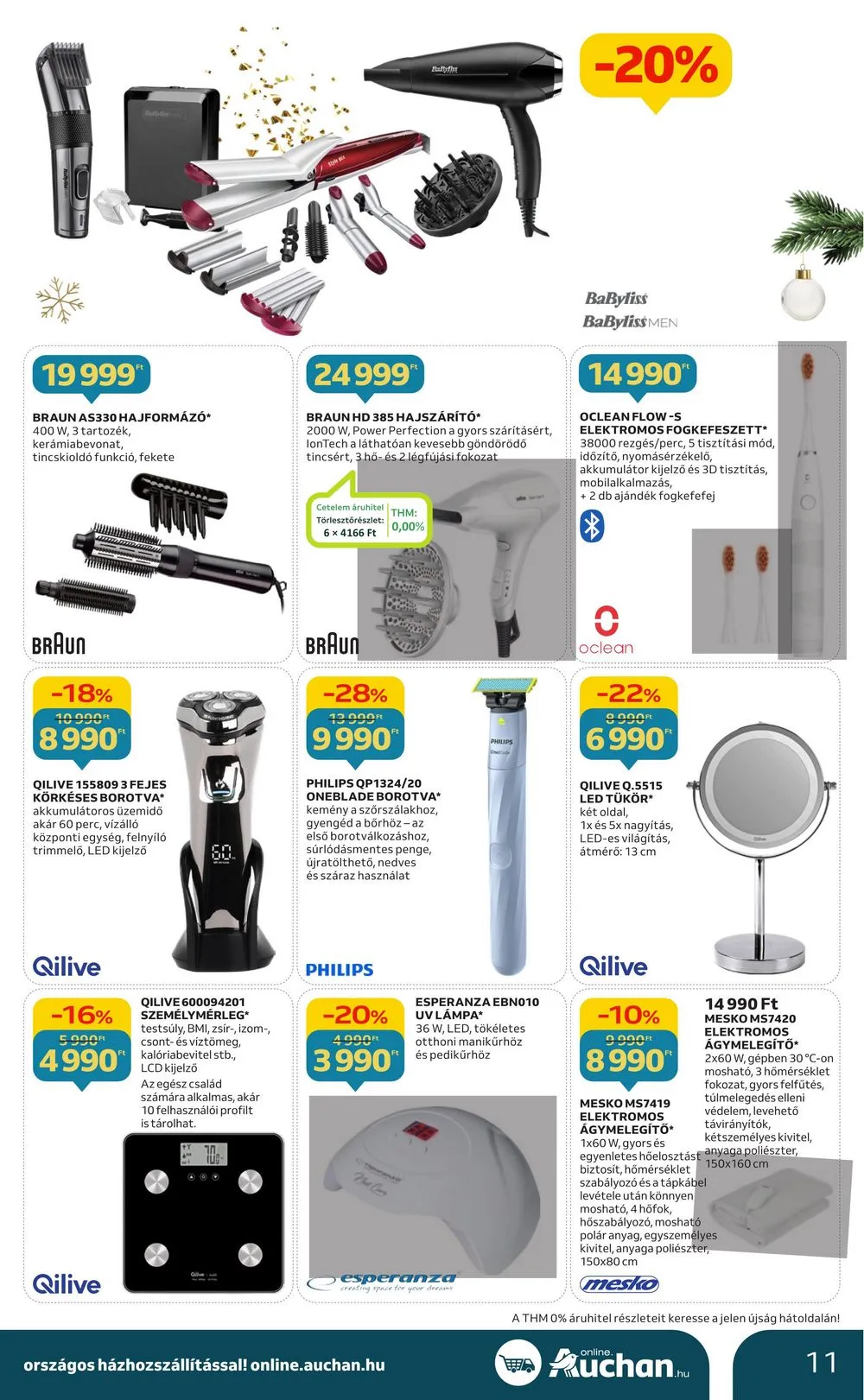 Auchan akciós újság Hipermarket elektronikai 11.30–12.07 – 11. oldal