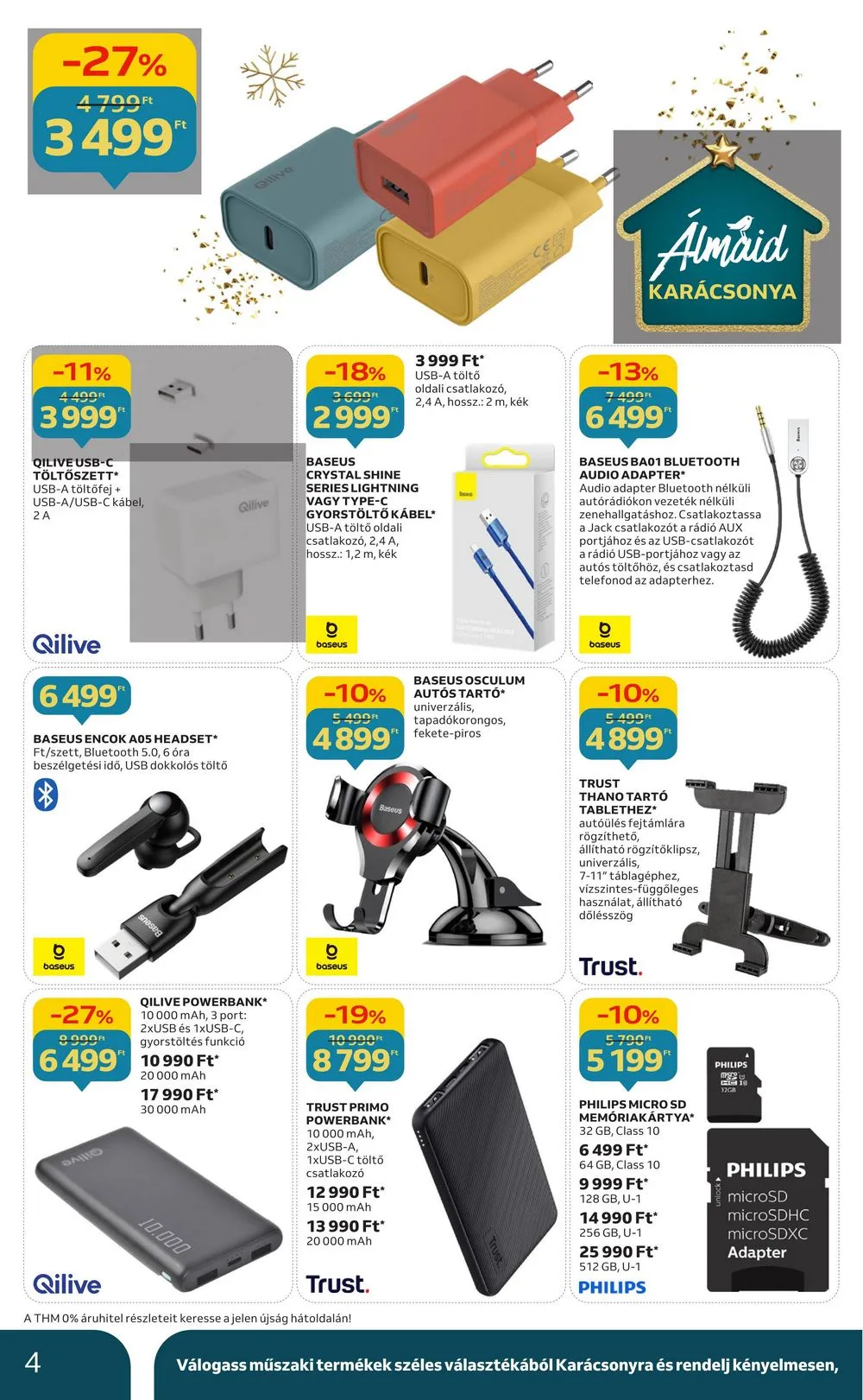 Auchan akciós újság Hipermarket elektronikai 11.30–12.07 – 4. oldal