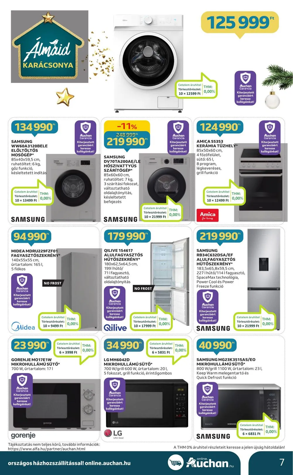 Auchan akciós újság Hipermarket elektronikai 11.30–12.07 – 7. oldal
