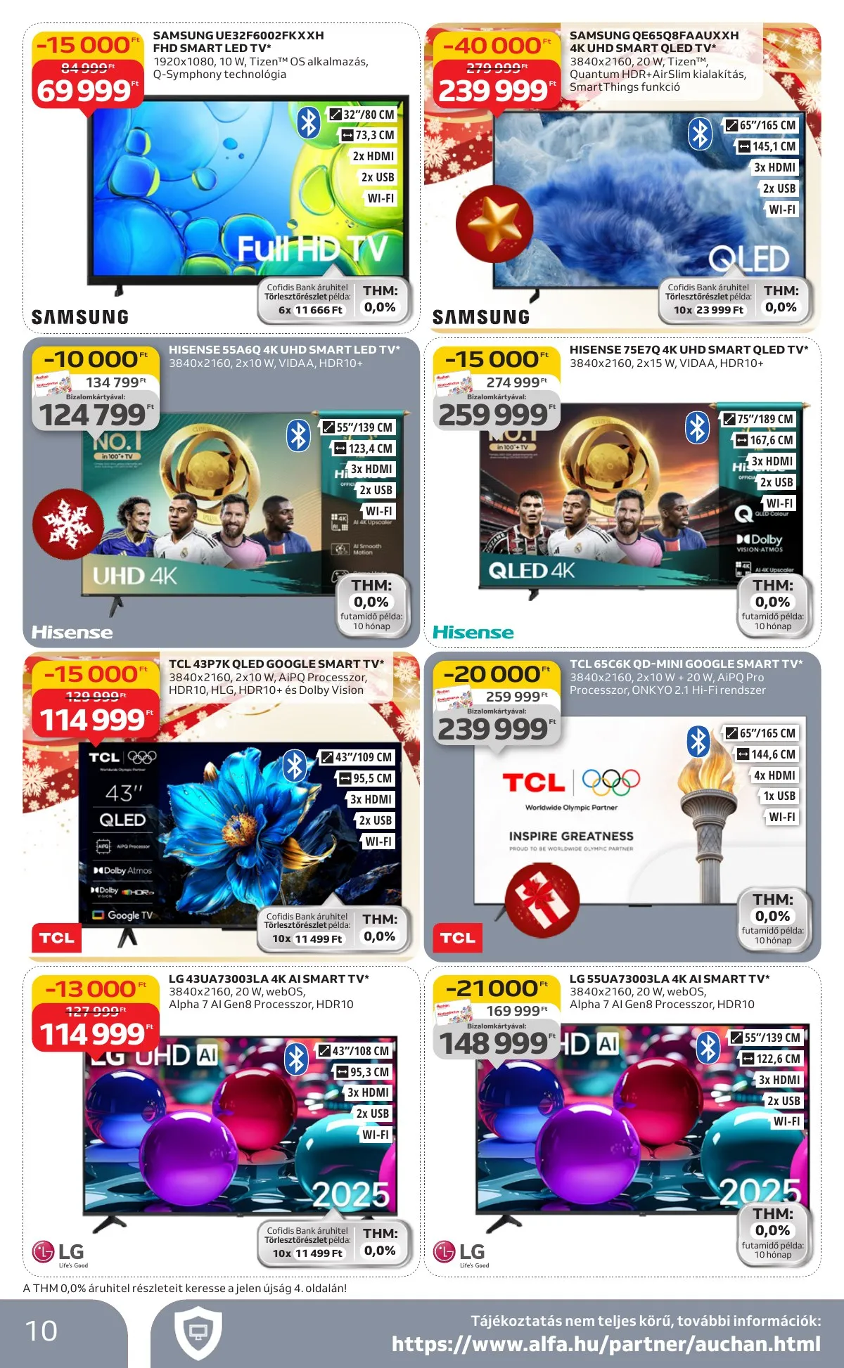 Auchan akciós újság Hipermarket elektronikai 11.06–11.19 – 10. oldal