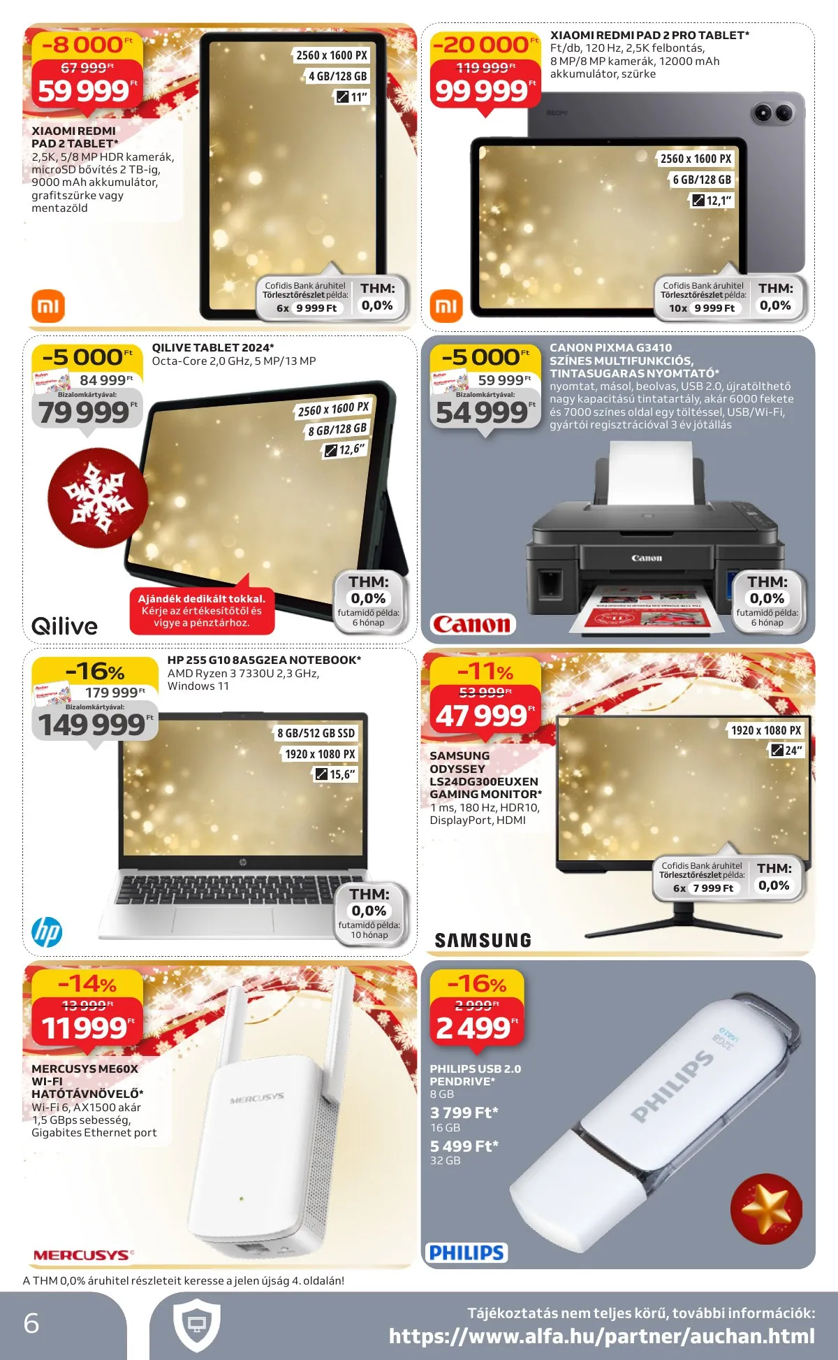 Auchan akciós újság Hipermarket elektronikai 11.06–11.19 – 6. oldal