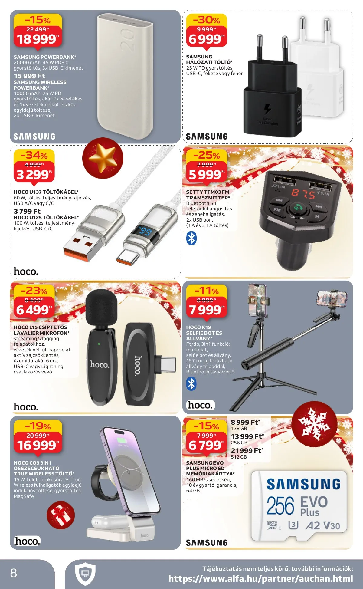 Auchan akciós újság Hipermarket elektronikai 11.06–11.19 – 8. oldal