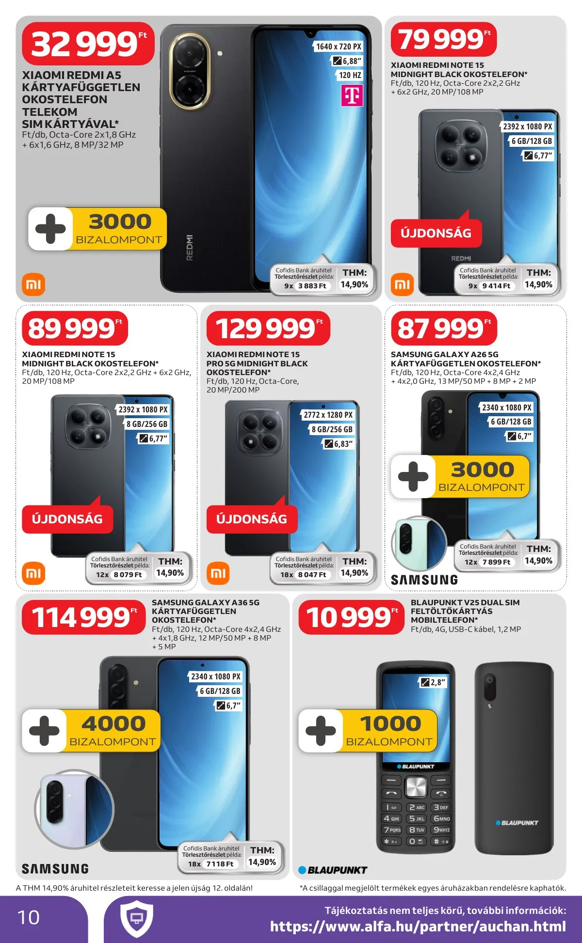 Auchan akciós újság Hipermarket Elektronikai 02.19–03.04 – 10. oldal