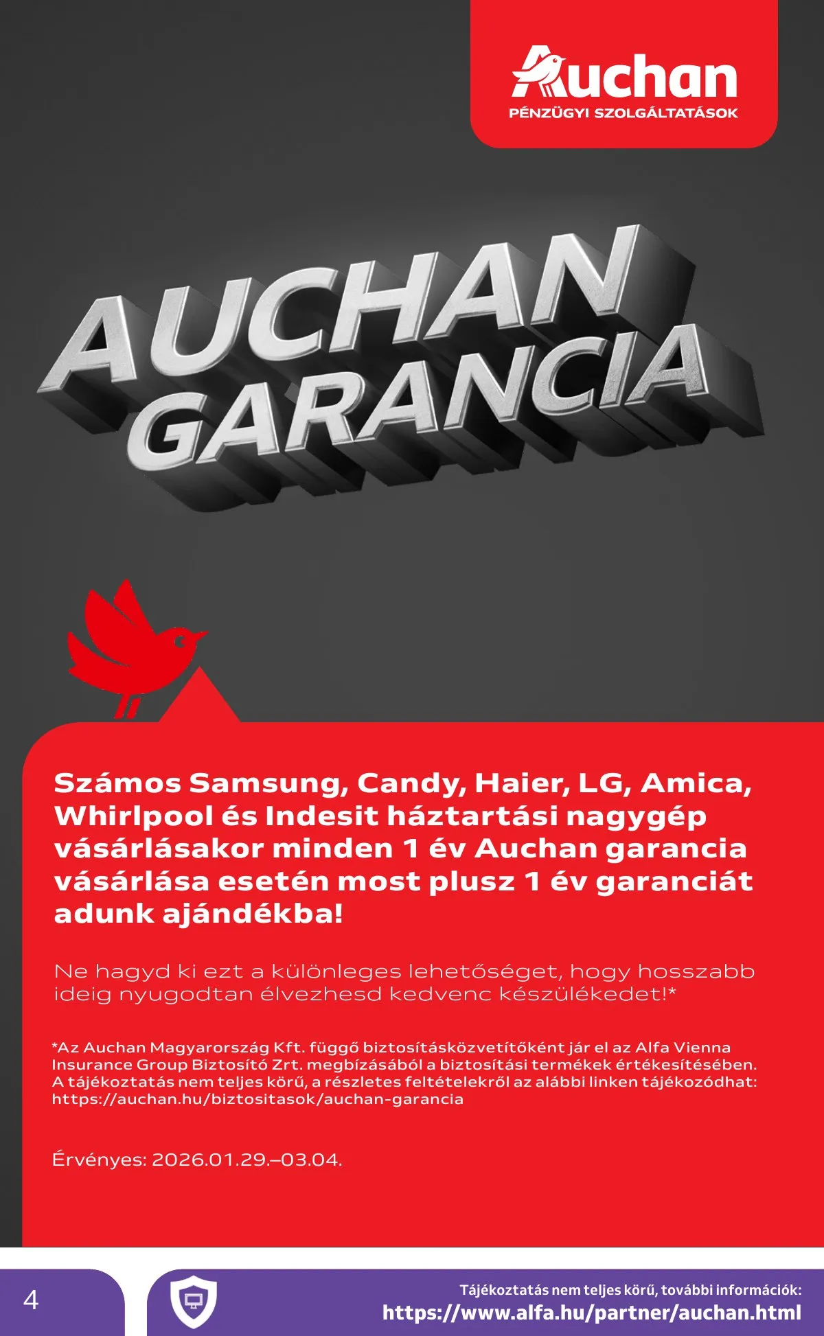 Auchan akciós újság Hipermarket Elektronikai 02.19–03.04 – 4. oldal