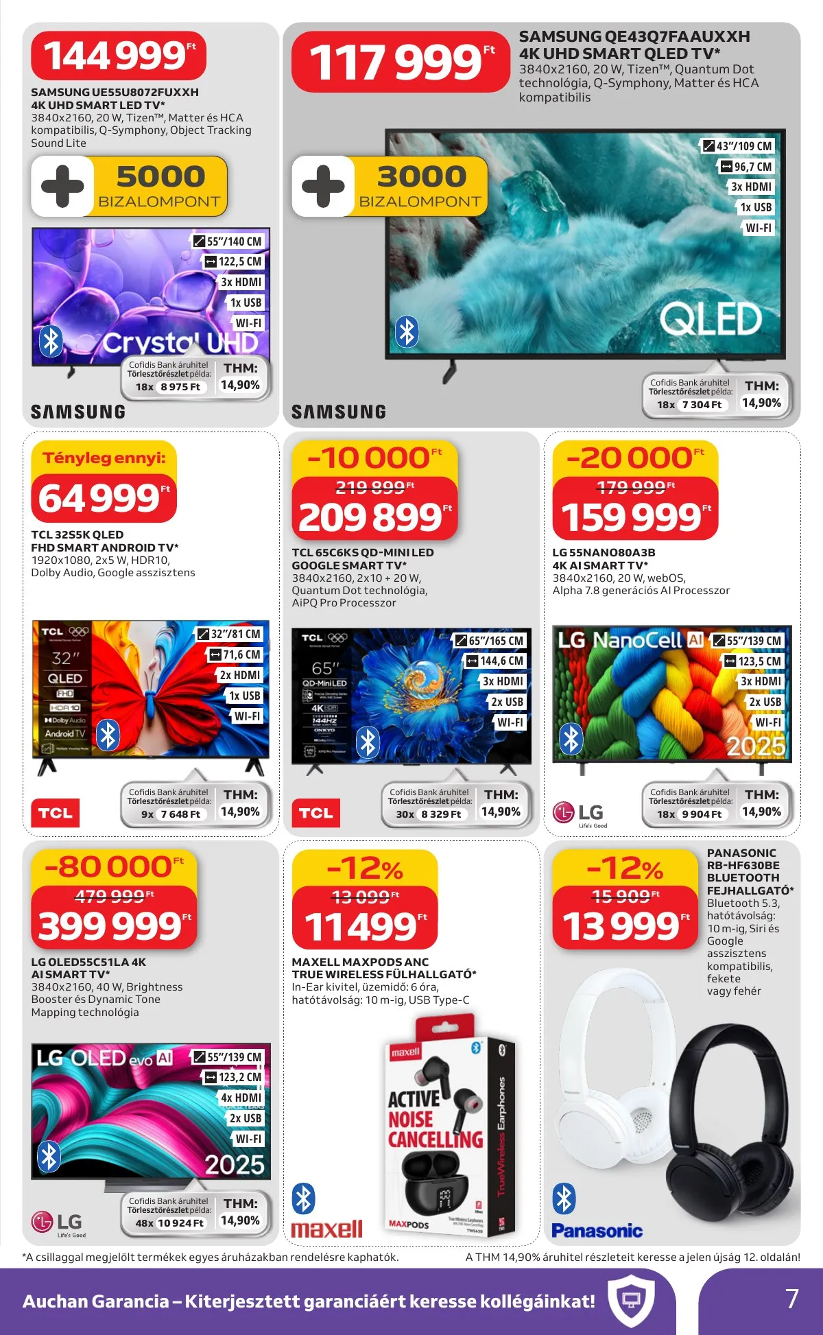 Auchan akciós újság Hipermarket Elektronikai 02.19–03.04 – 7. oldal