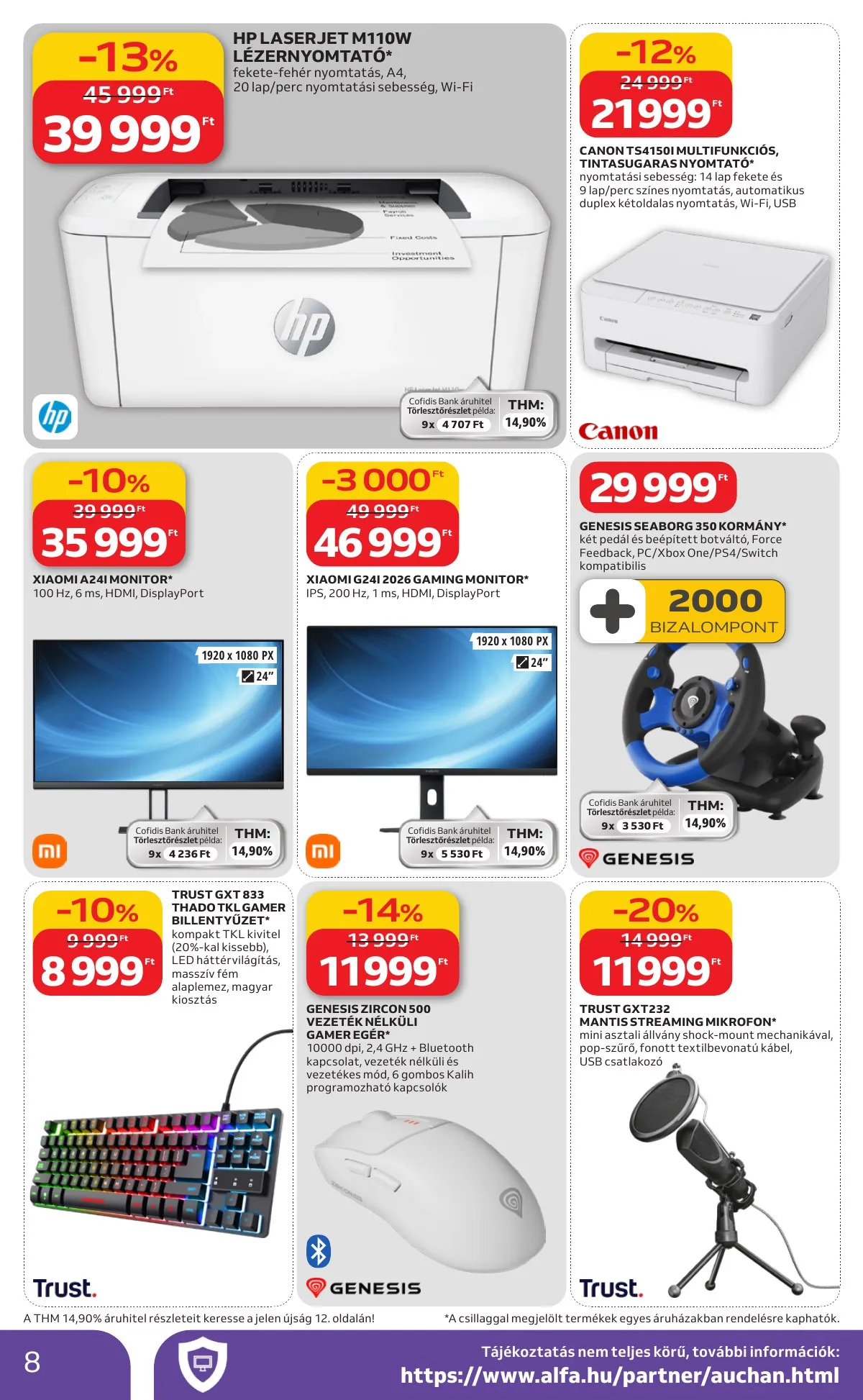 Auchan akciós újság Hipermarket Elektronikai 02.19–03.04 – 8. oldal