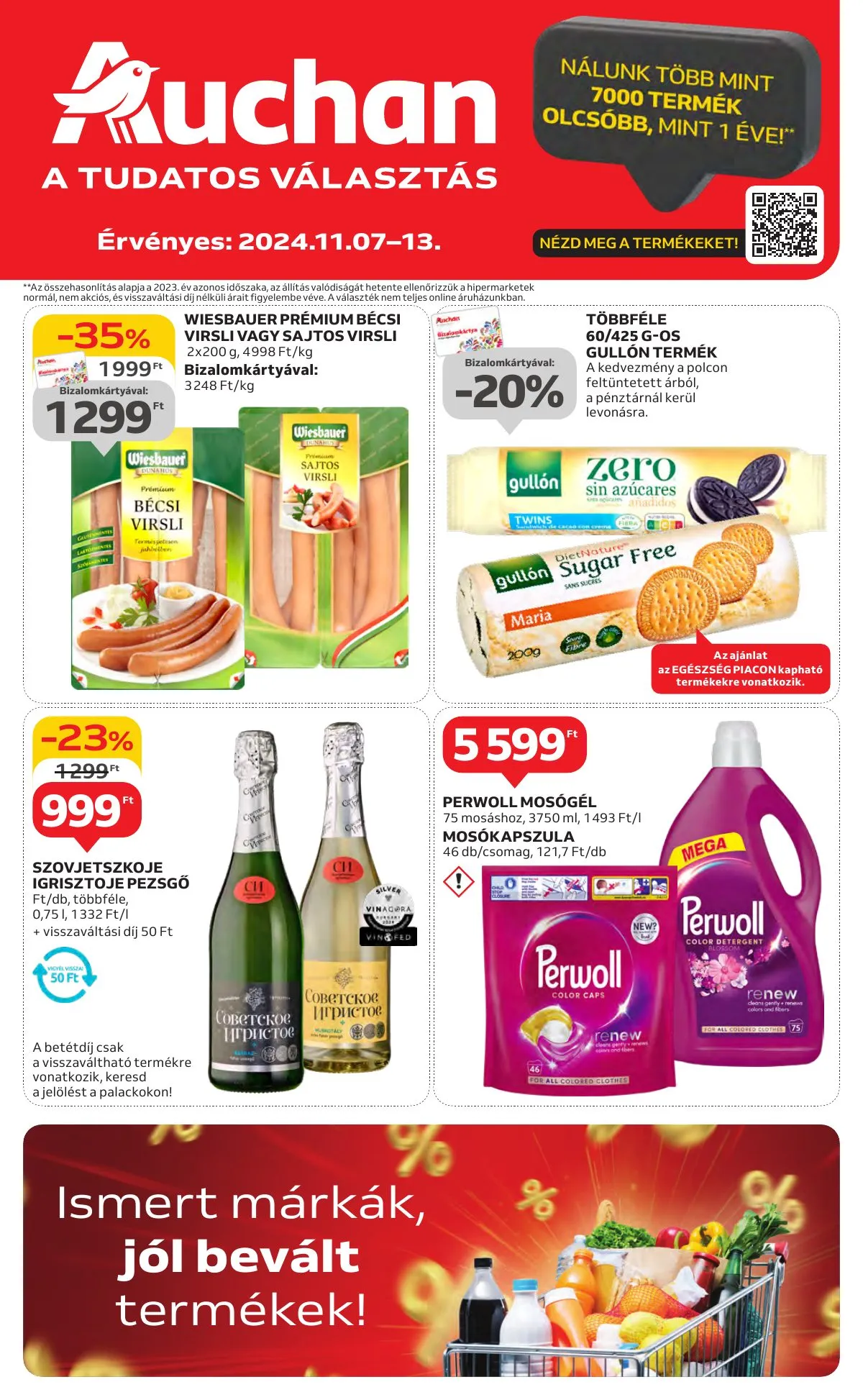 Auchan akciós újság Hipermarket élelmiszer 11.07–11.13