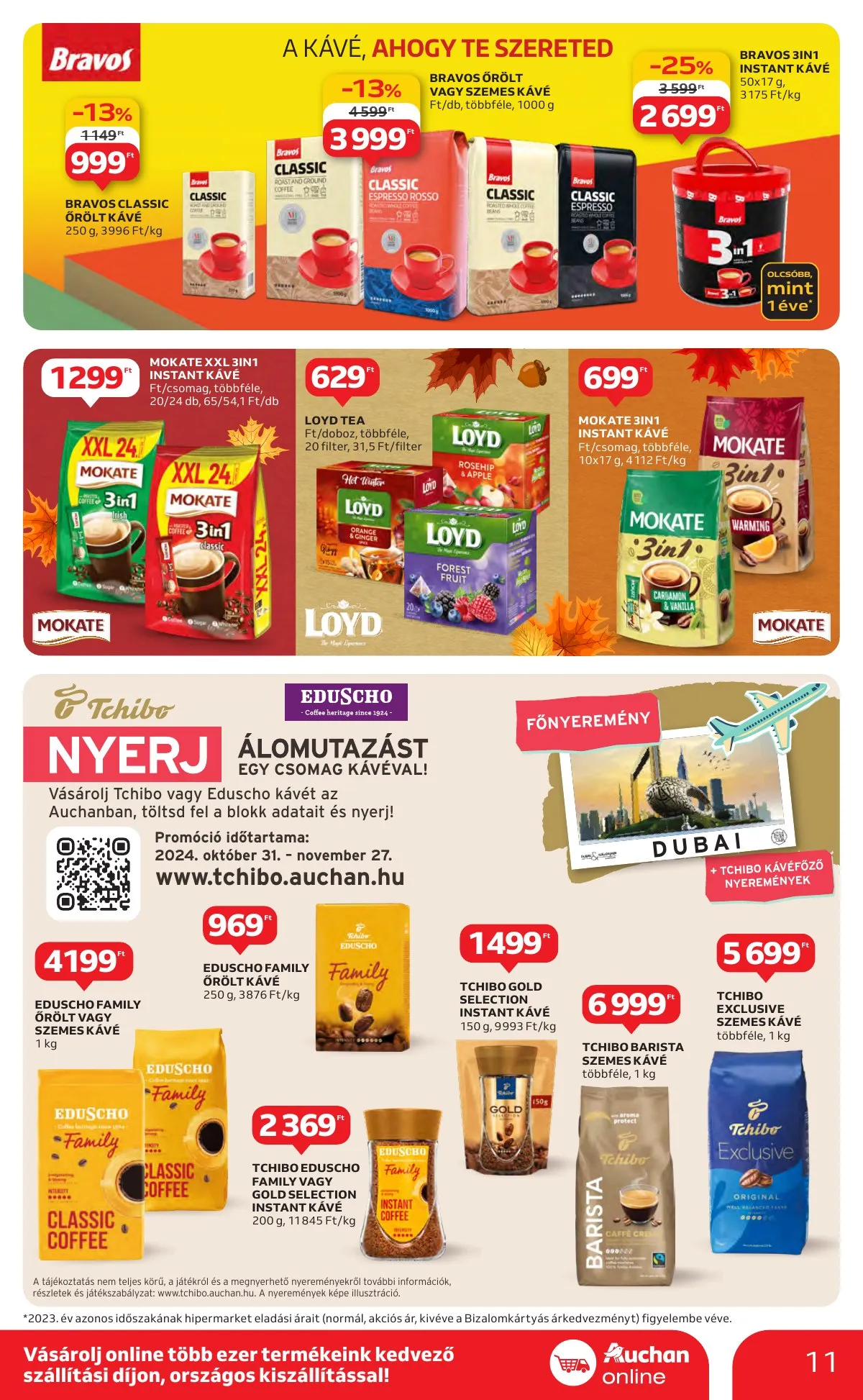 Auchan akciós újság Hipermarket élelmiszer 11.07–11.13 – 11. oldal