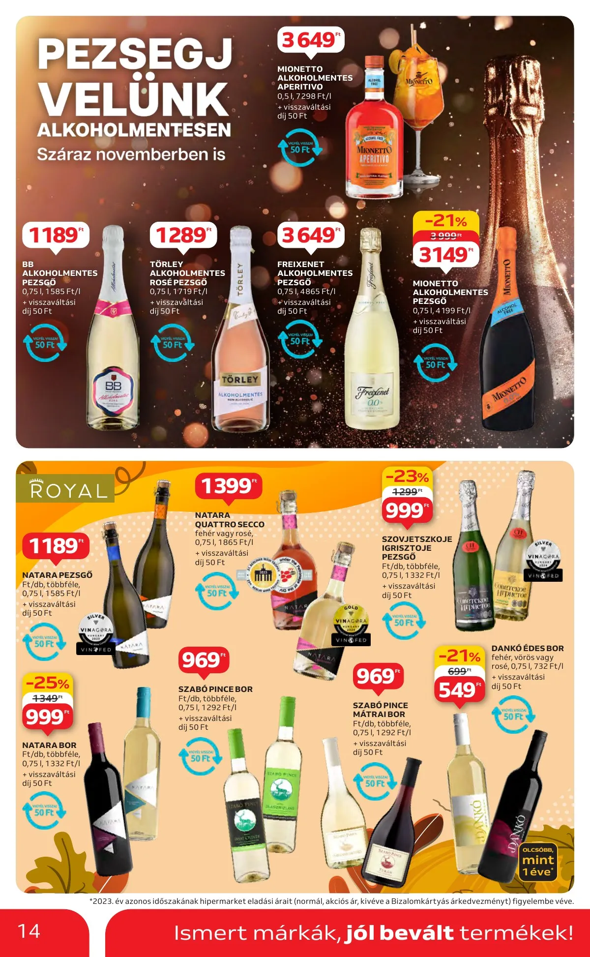 Auchan akciós újság Hipermarket élelmiszer 11.07–11.13 – 14. oldal