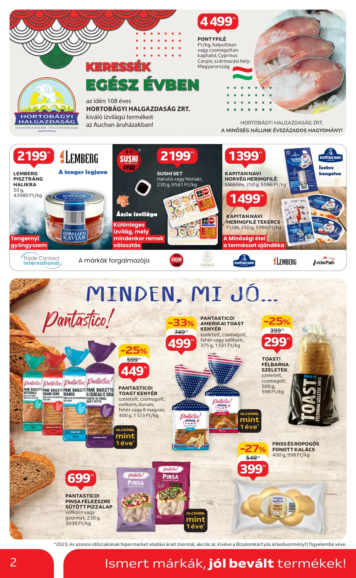 Auchan akciós újság Hipermarket élelmiszer 11.07–11.13 – 2. oldal