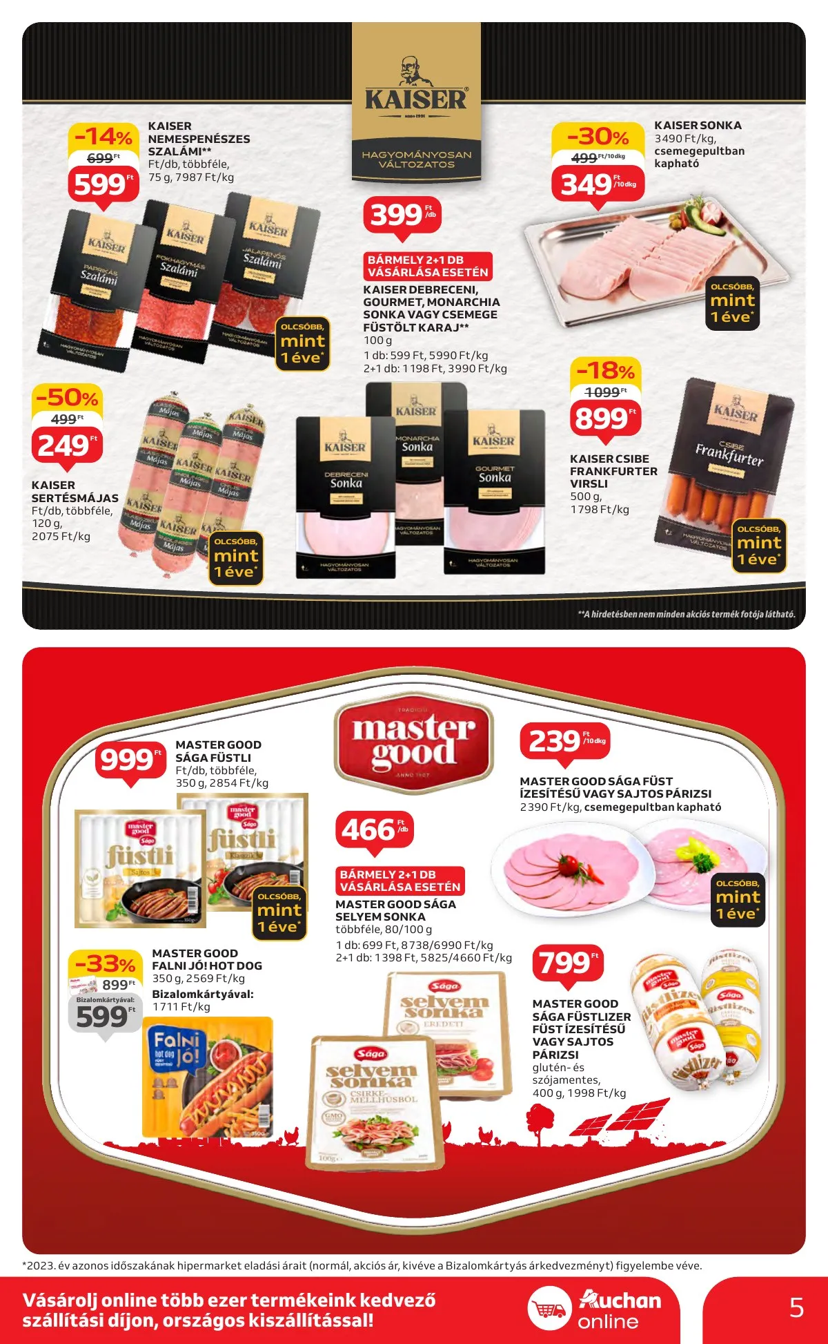 Auchan akciós újság Hipermarket élelmiszer 11.07–11.13 – 5. oldal