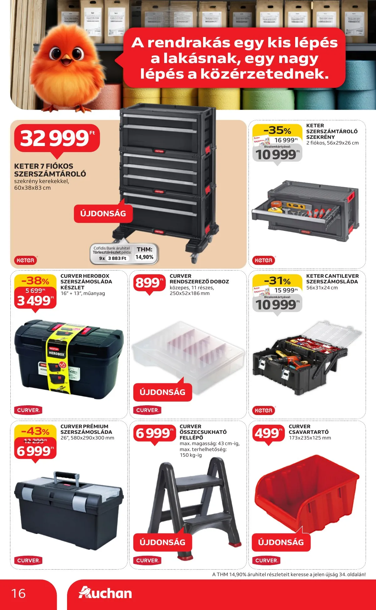 Auchan akciós újság Hipermarket Evindito 01.15–02.04 – 16. oldal