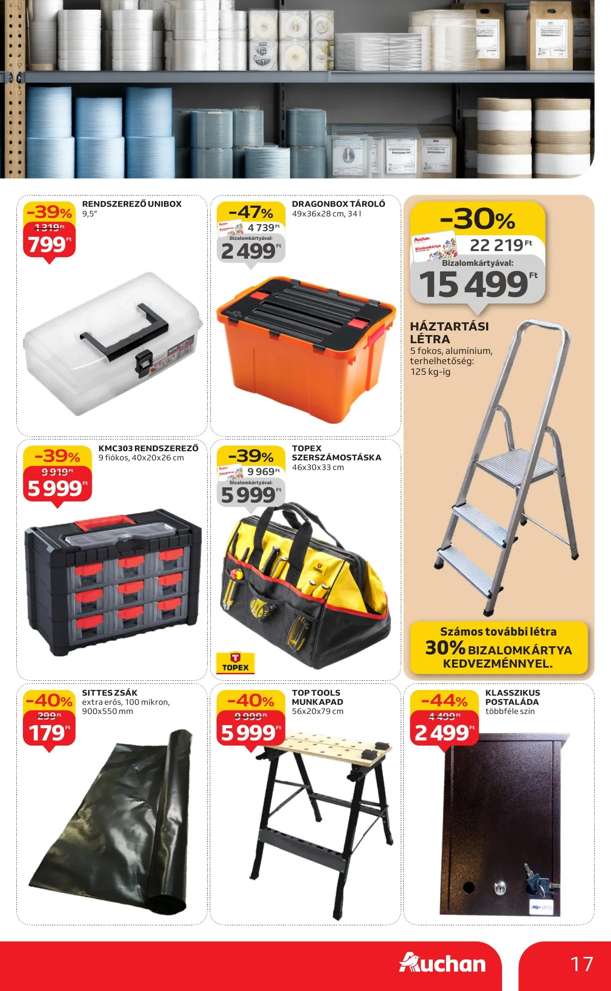 Auchan akciós újság Hipermarket Evindito 01.15–02.04 – 17. oldal