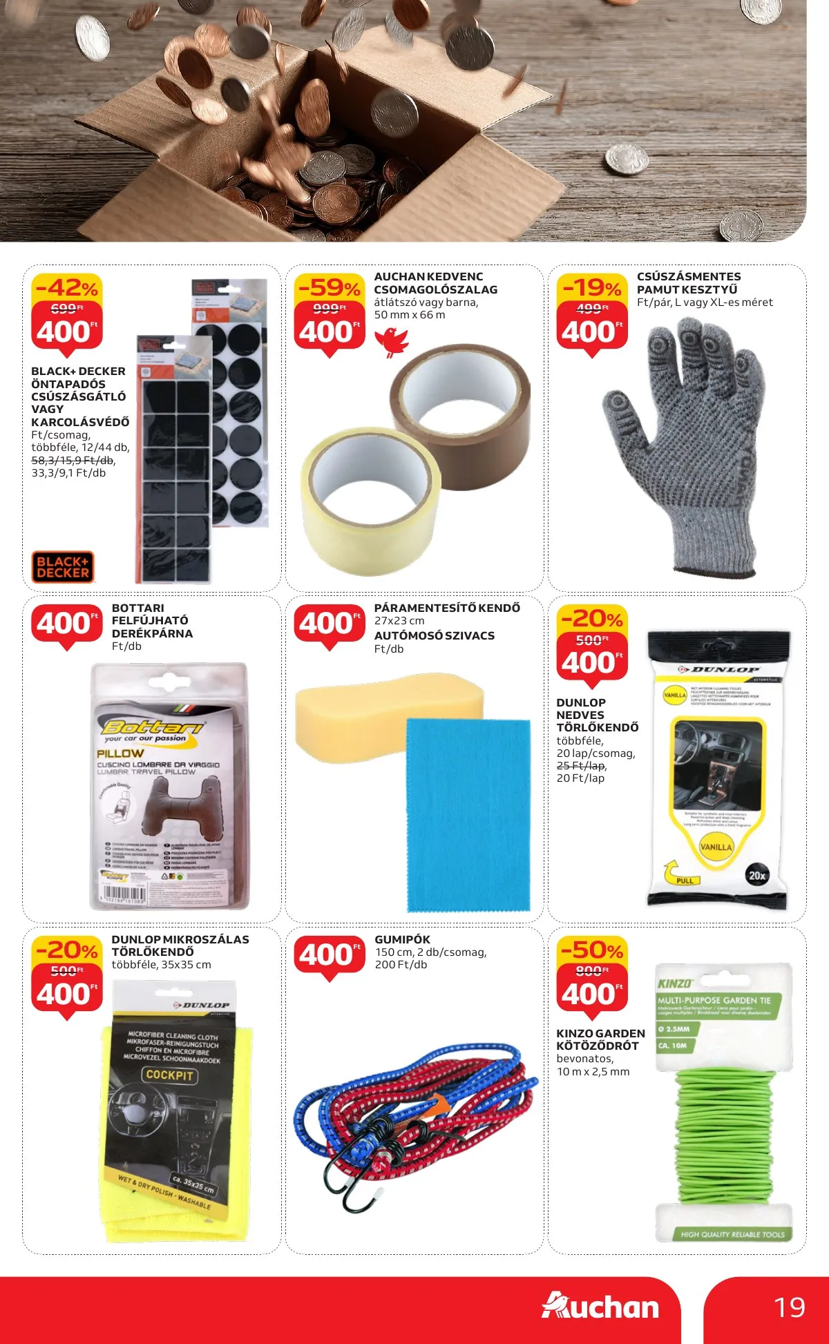 Auchan akciós újság Hipermarket Evindito 01.15–02.04 – 19. oldal