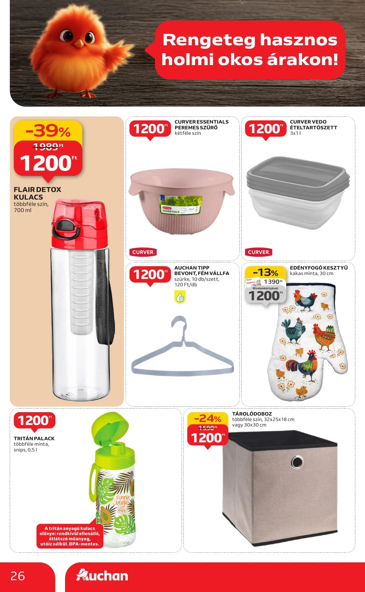 Auchan akciós újság Hipermarket Evindito 01.15–02.04 – 26. oldal