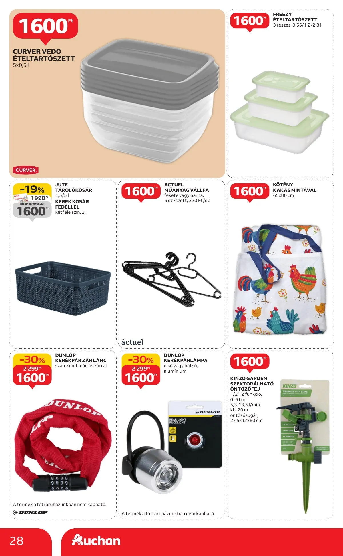 Auchan akciós újság Hipermarket Evindito 01.15–02.04 – 28. oldal
