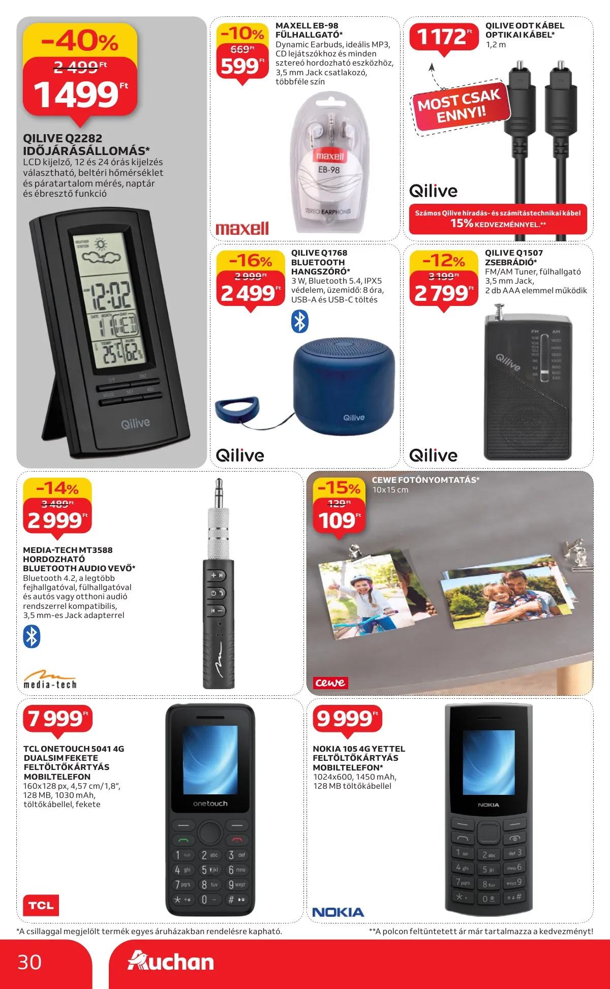 Auchan akciós újság Hipermarket Evindito 01.15–02.04 – 30. oldal
