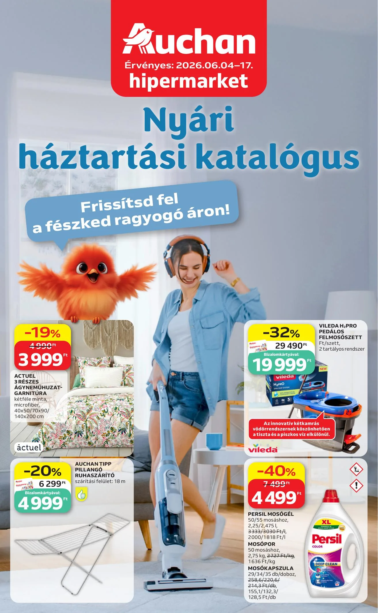 Auchan akciós újság Hipermarket Feher hetek 06.04–06.17