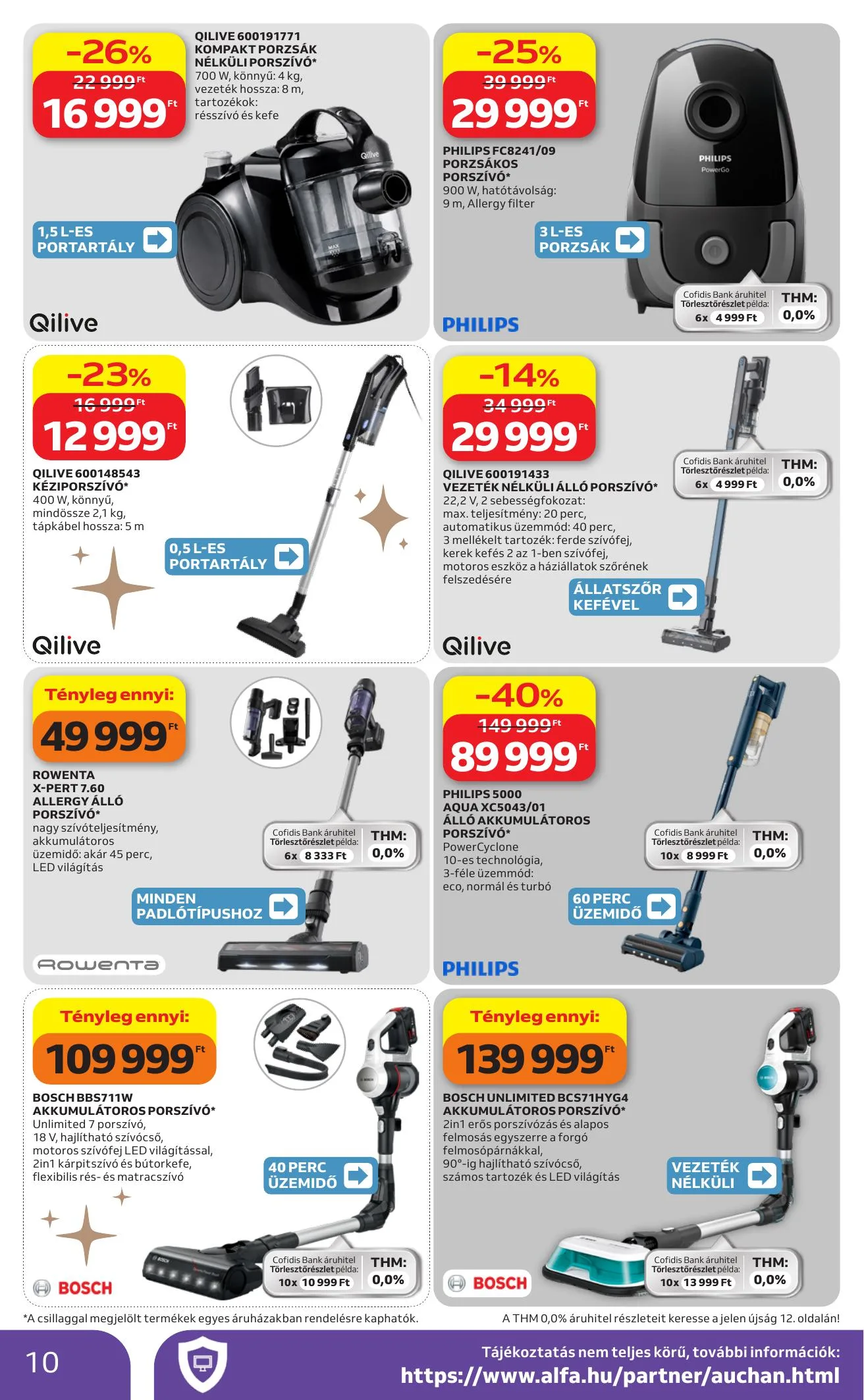 Auchan akciós újság Hipermarket Feher hetek 06.04–06.17 – 10. oldal