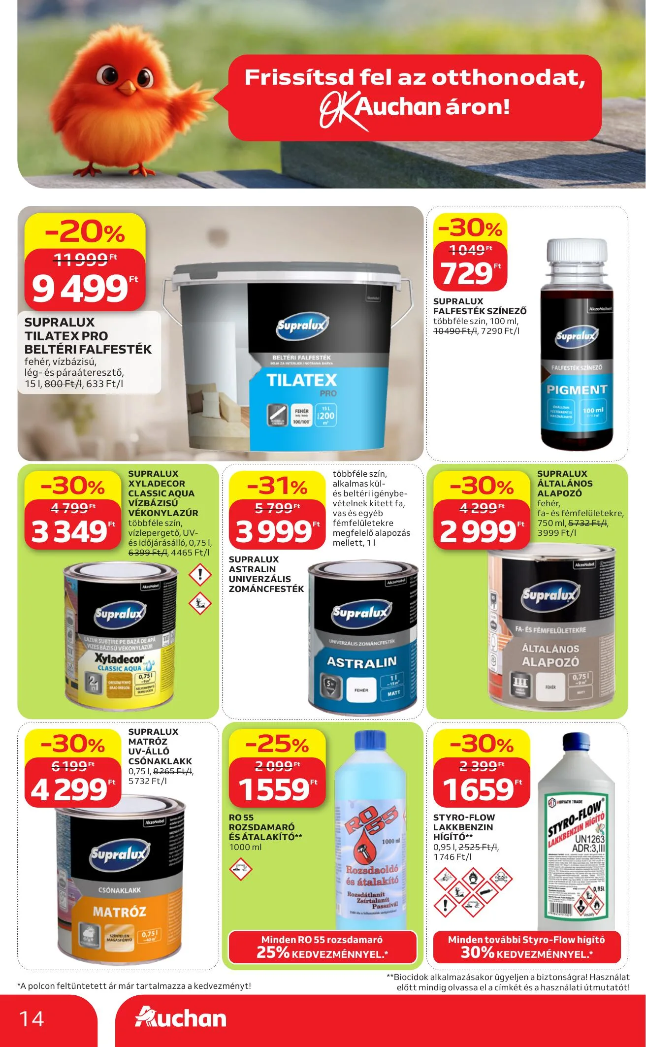 Auchan akciós újság Hipermarket Feher hetek 06.04–06.17 – 14. oldal