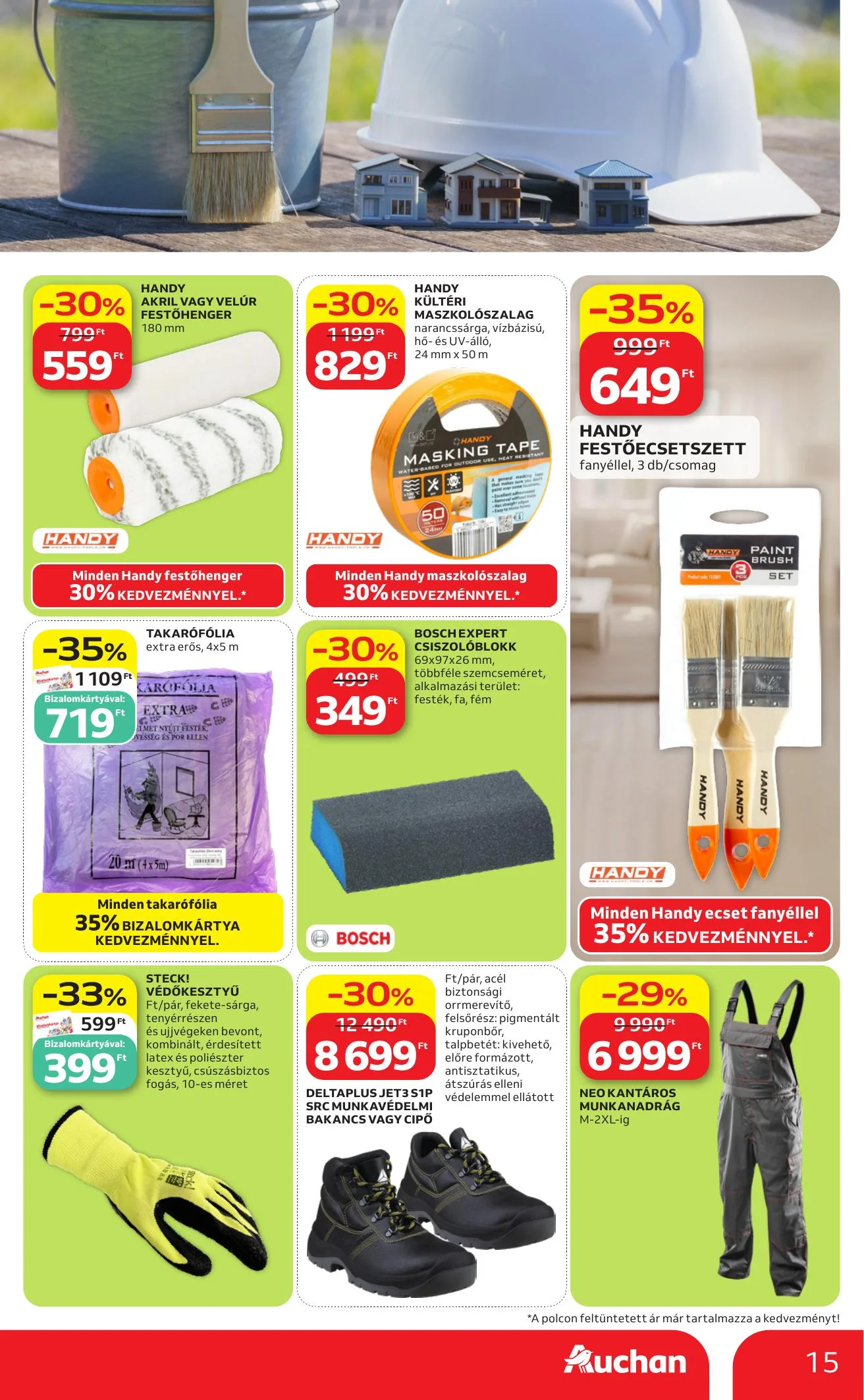 Auchan akciós újság Hipermarket Feher hetek 06.04–06.17 – 15. oldal