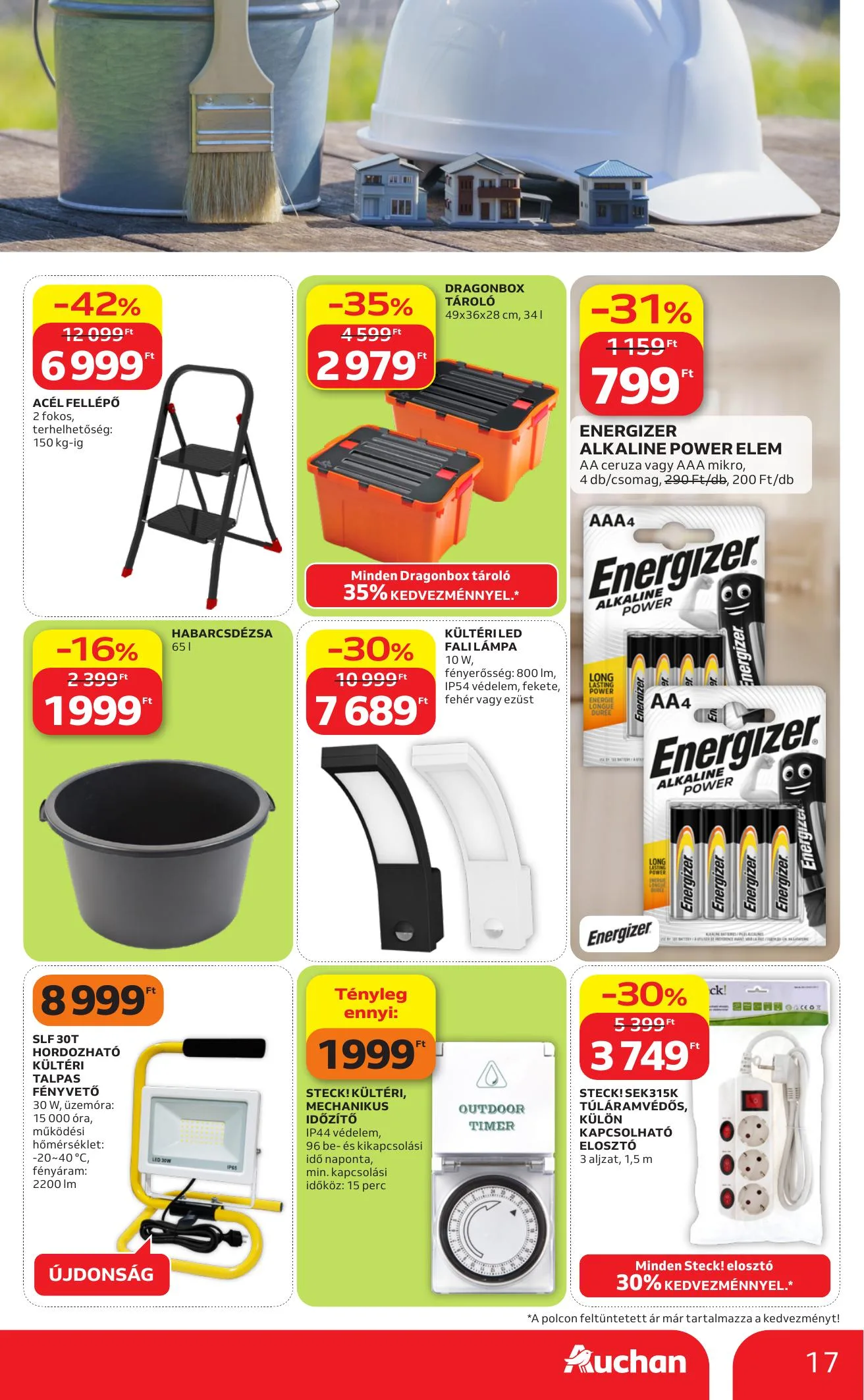 Auchan akciós újság Hipermarket Feher hetek 06.04–06.17 – 17. oldal