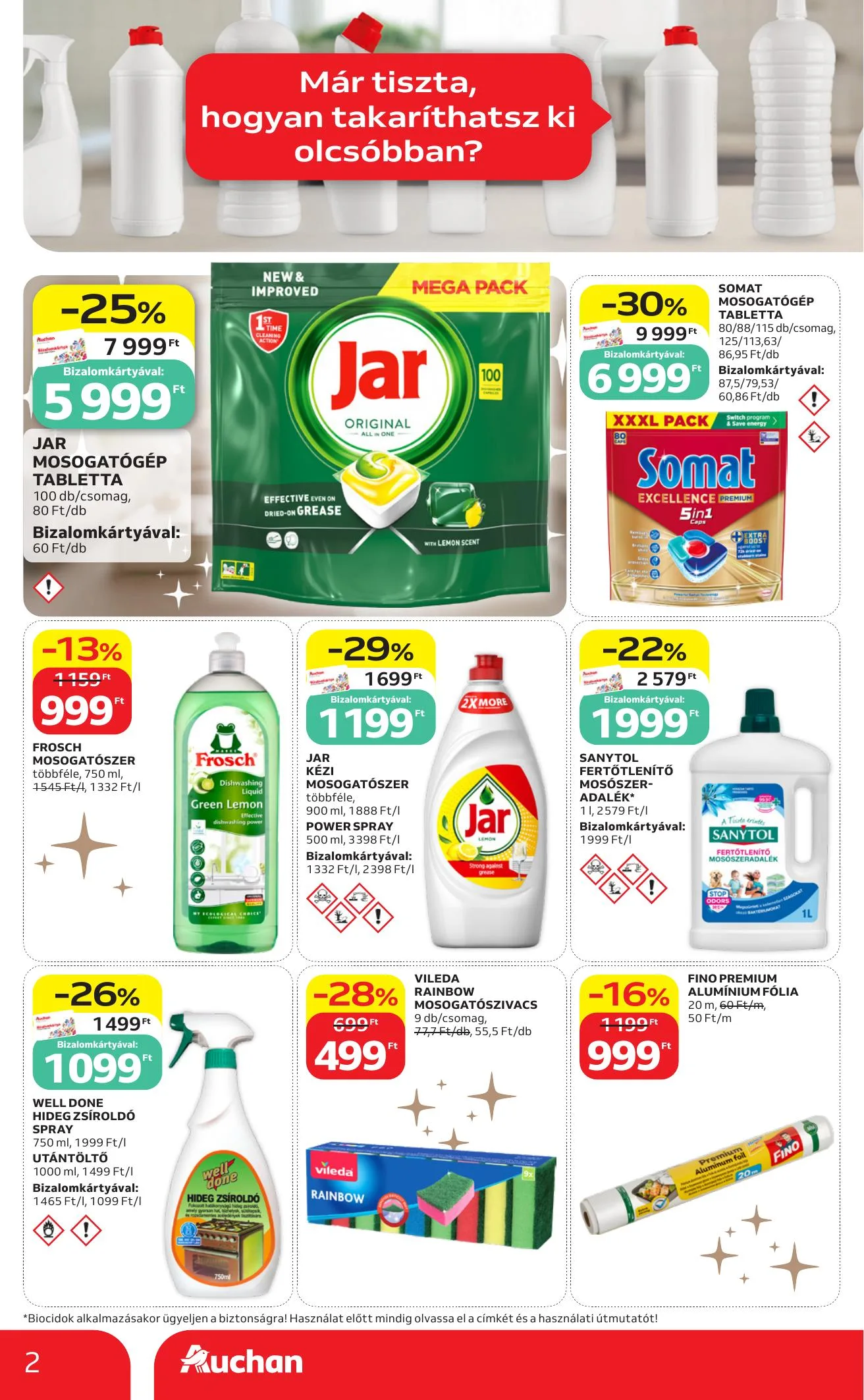 Auchan akciós újság Hipermarket Feher hetek 06.04–06.17 – 2. oldal