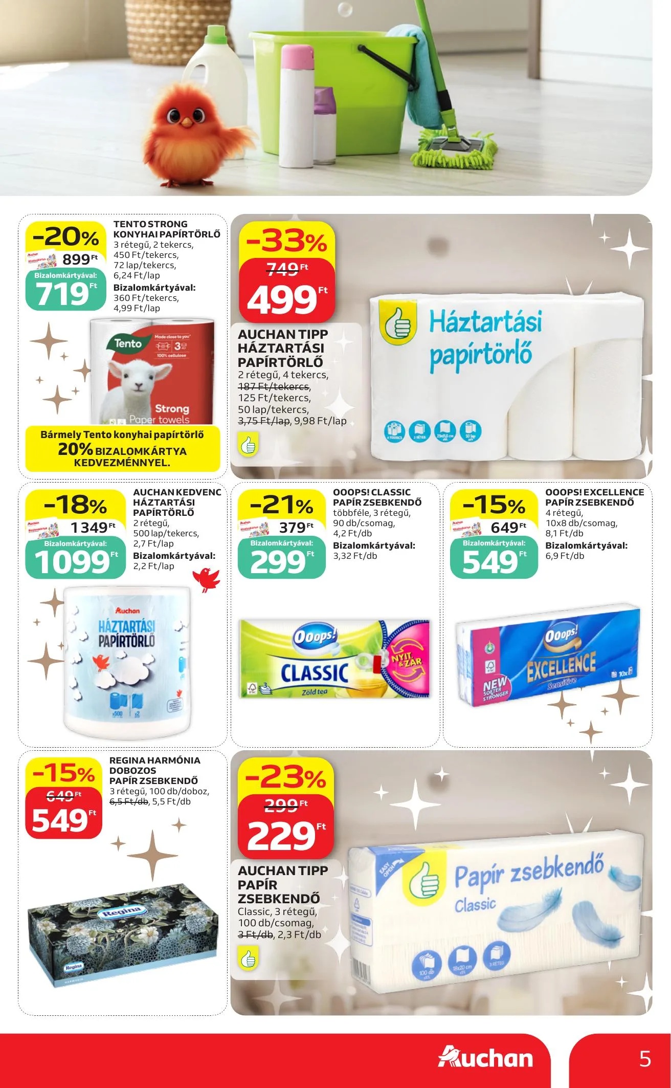 Auchan akciós újság Hipermarket Feher hetek 06.04–06.17 – 5. oldal