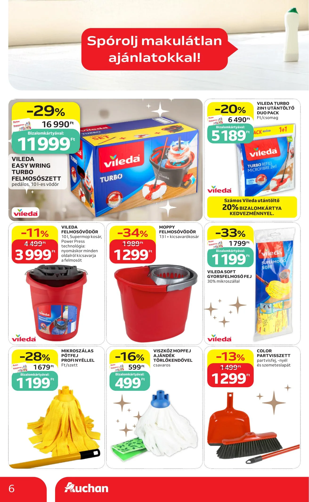 Auchan akciós újság Hipermarket Feher hetek 06.04–06.17 – 6. oldal