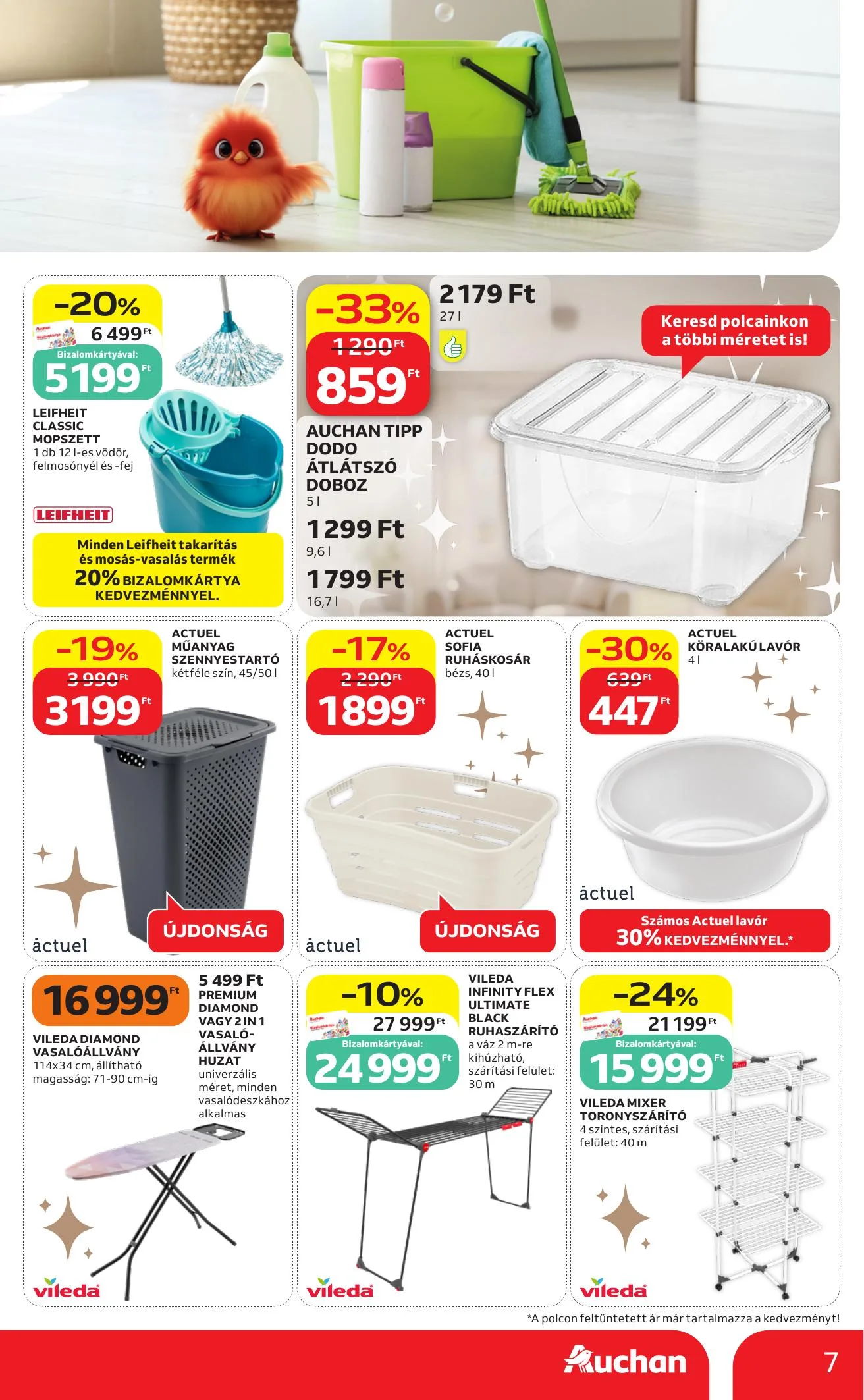 Auchan akciós újság Hipermarket Feher hetek 06.04–06.17 – 7. oldal