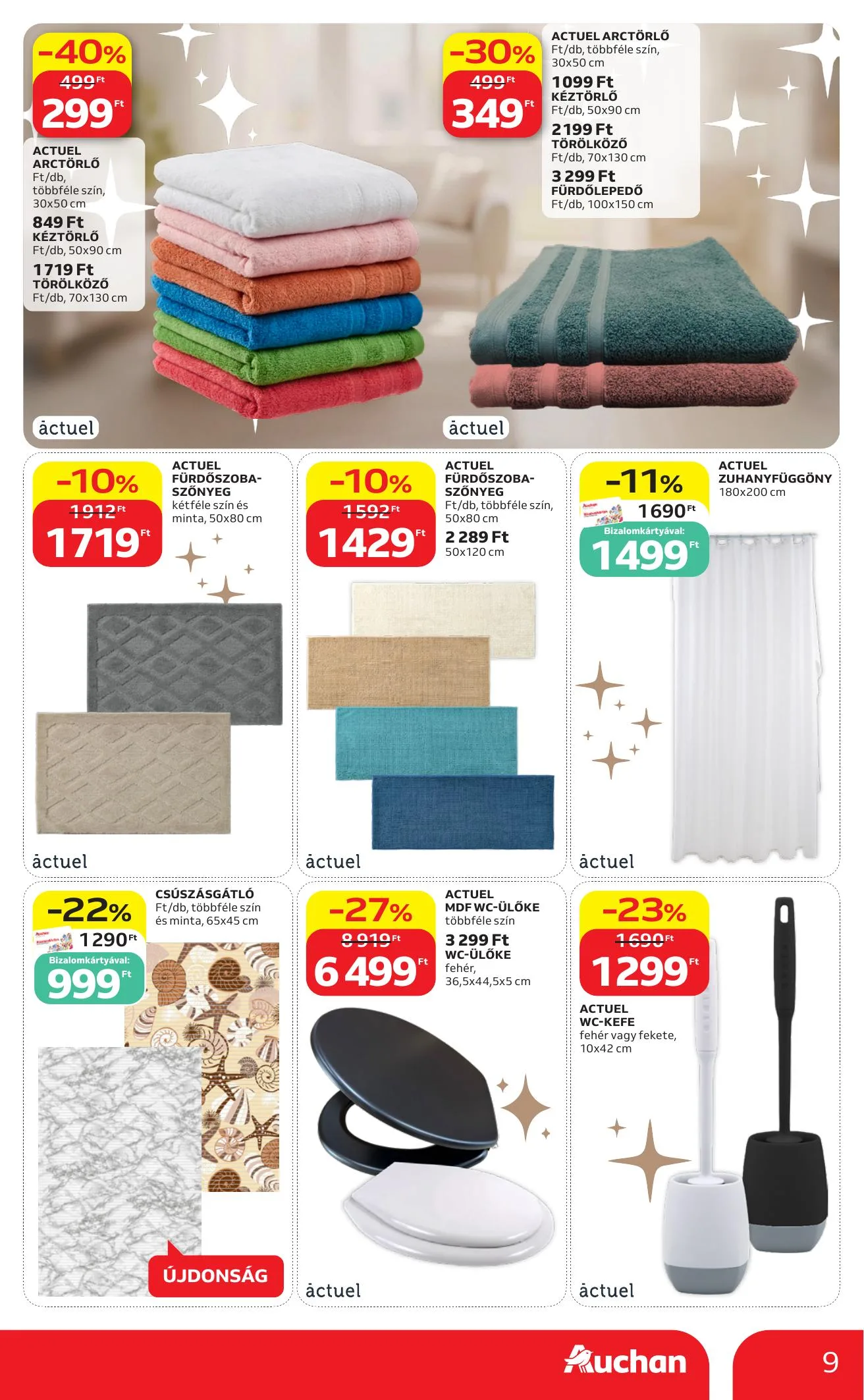 Auchan akciós újság Hipermarket Feher hetek 06.04–06.17 – 9. oldal