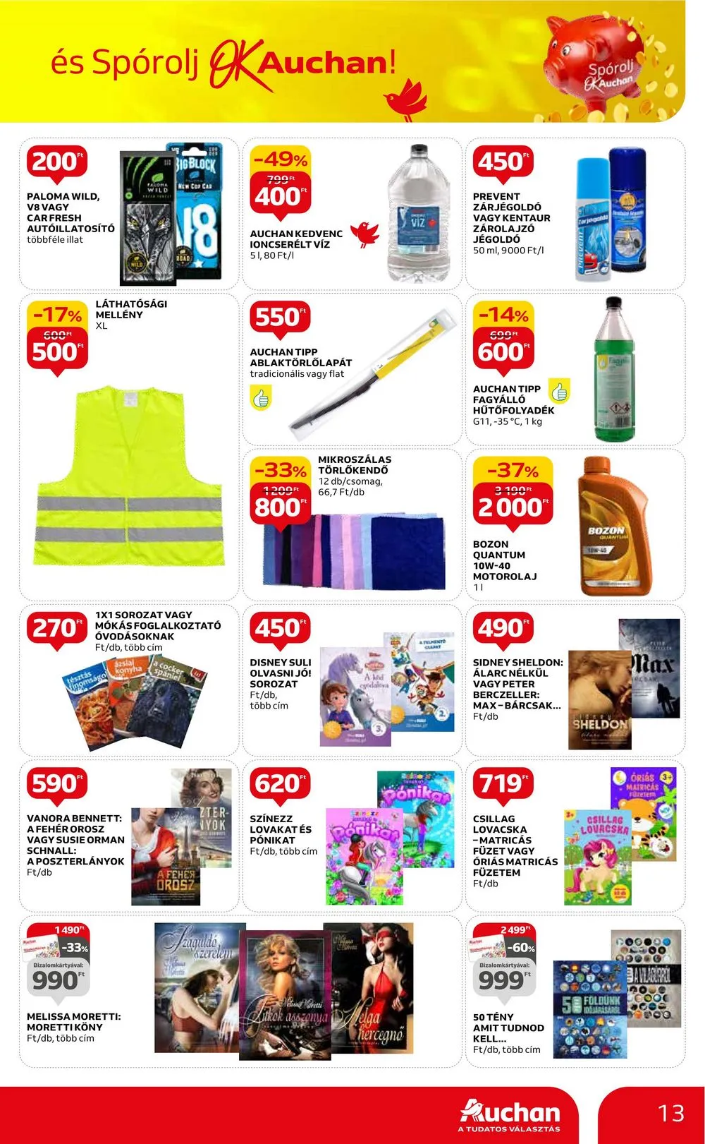 Auchan akciós újság Hipermarket filleres ajanlatok 01.11–01.24 – 13. oldal