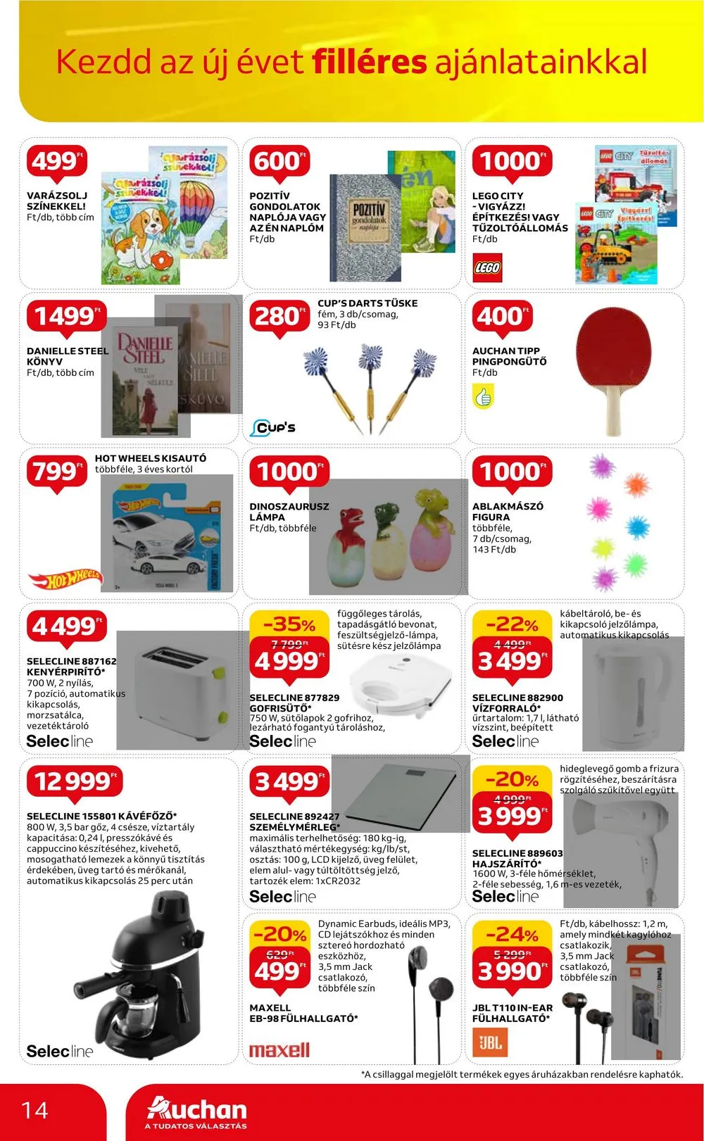 Auchan akciós újság Hipermarket filleres ajanlatok 01.11–01.24 – 14. oldal