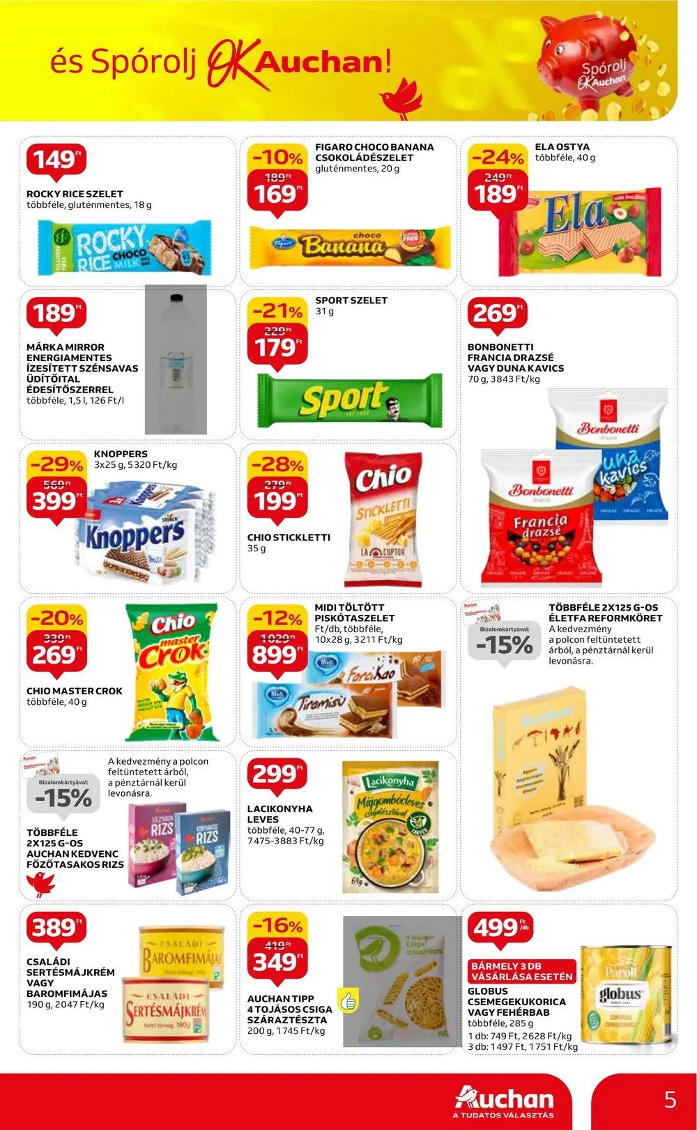 Auchan akciós újság Hipermarket filleres ajanlatok 01.11–01.24 – 5. oldal