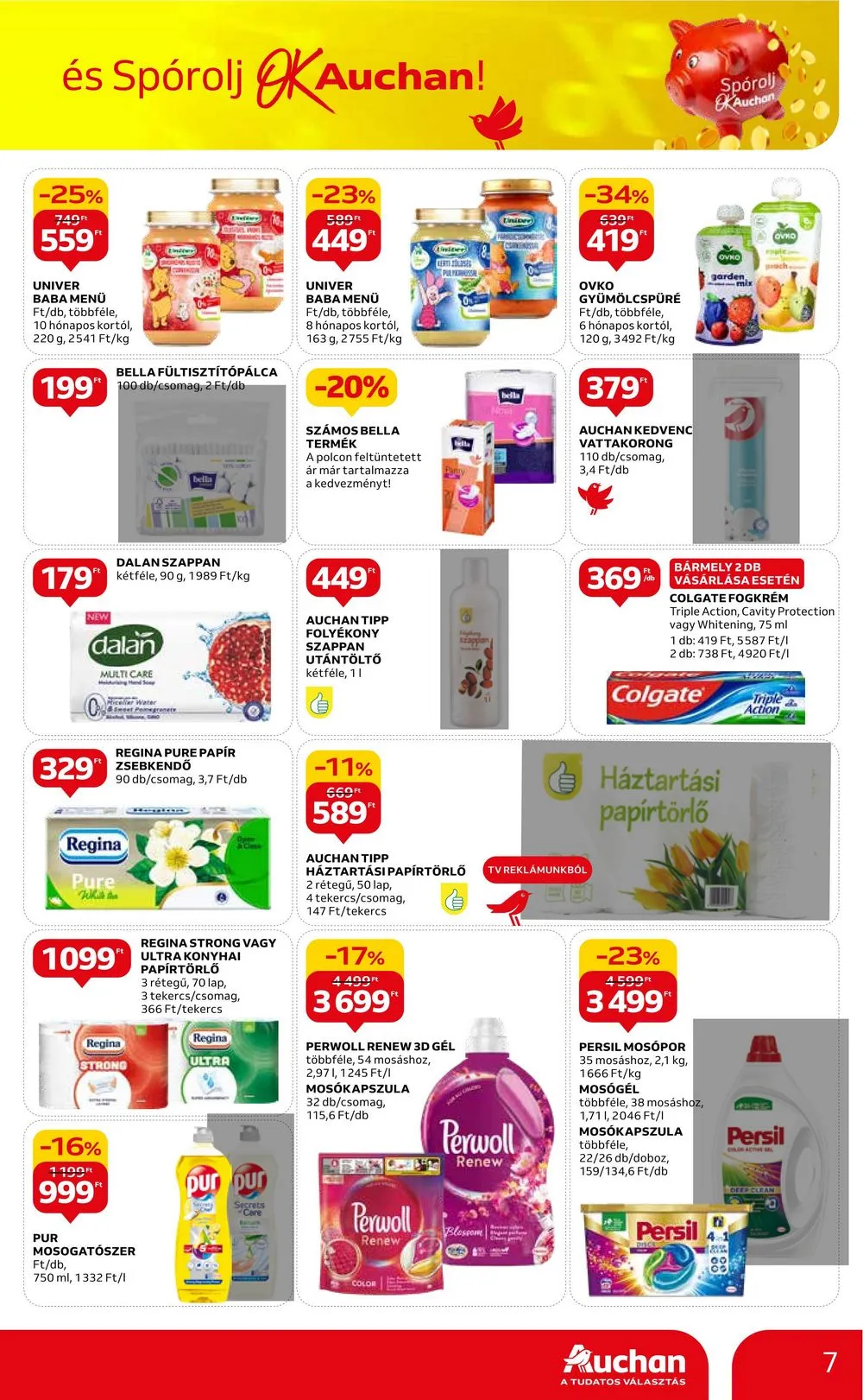 Auchan akciós újság Hipermarket filleres ajanlatok 01.11–01.24 – 7. oldal
