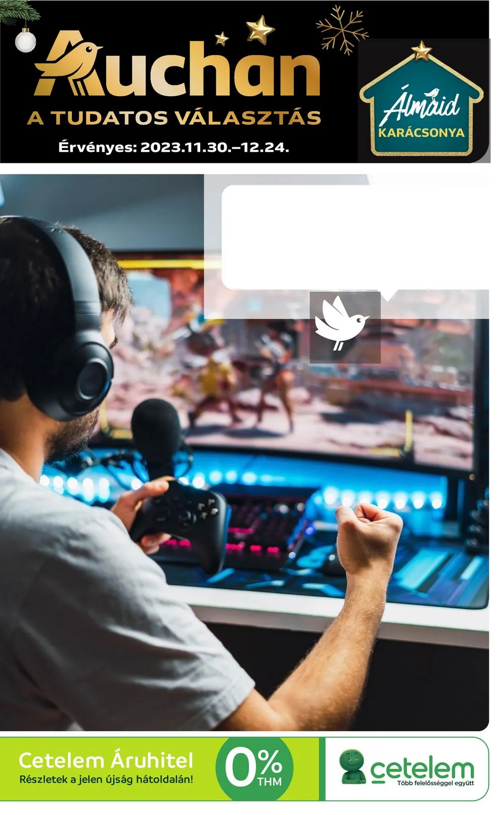 Auchan akciós újság Hipermarket gamer 11.30–12.24
