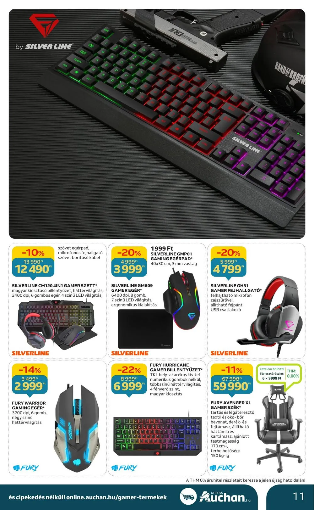 Auchan akciós újság Hipermarket gamer 11.30–12.24 – 11. oldal