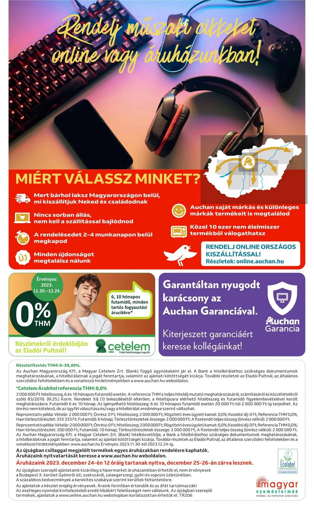 Auchan akciós újság Hipermarket gamer 11.30–12.24 – 12. oldal