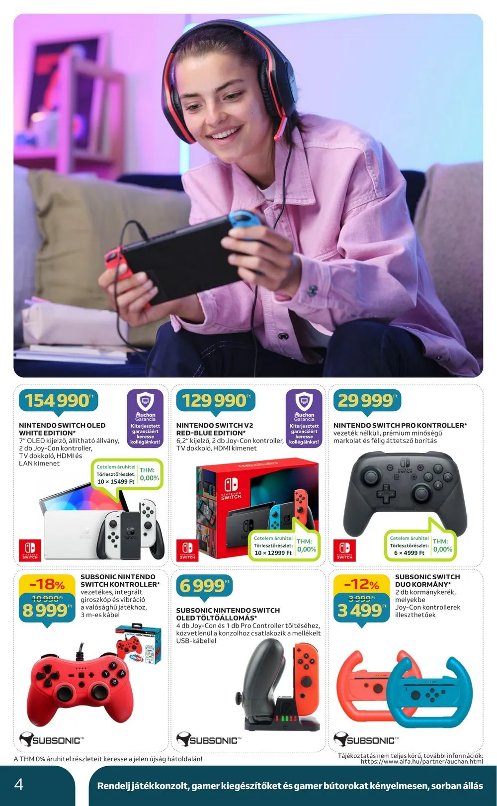 Auchan akciós újság Hipermarket gamer 11.30–12.24 – 4. oldal