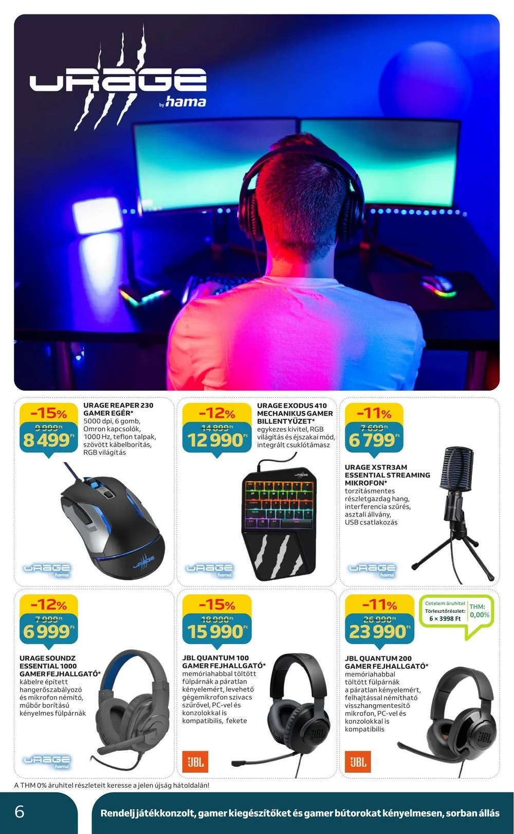 Auchan akciós újság Hipermarket gamer 11.30–12.24 – 6. oldal